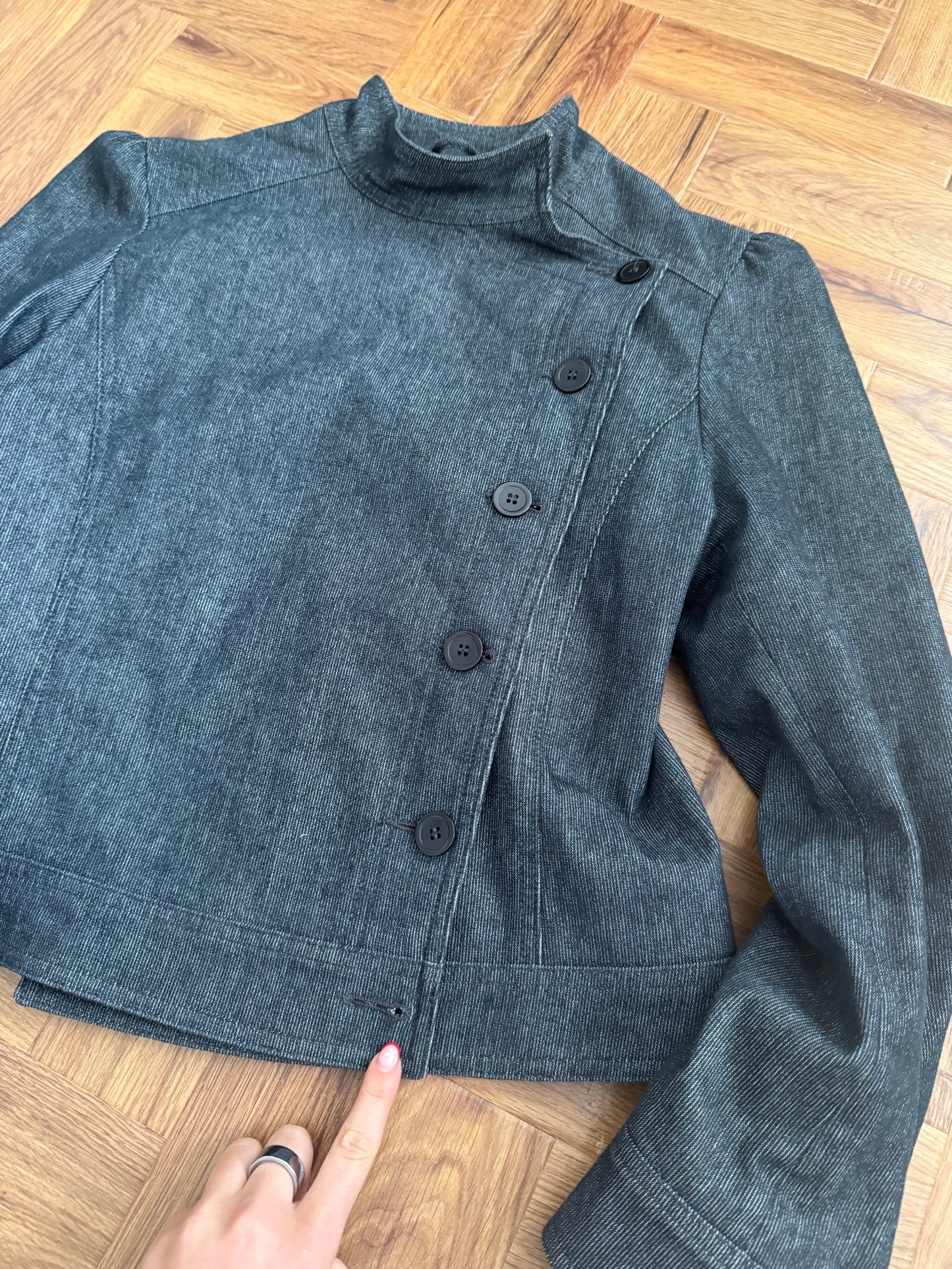 Asymmetric Button Jacket (UK14)