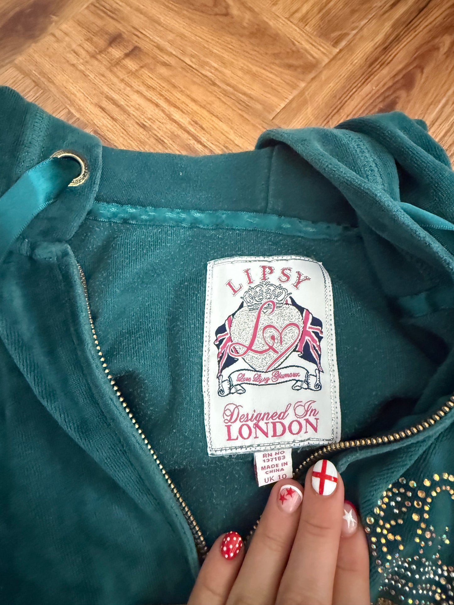 Lipsy Velour Tracksuit (UK10/12)