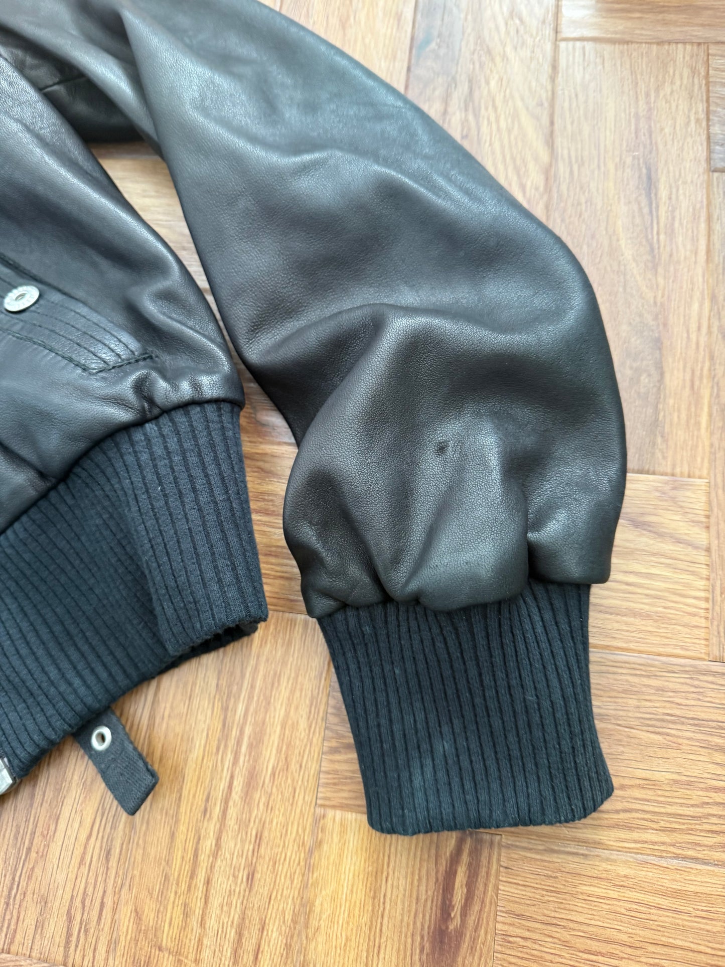 Diesel Leather Bomber Jacket (L)