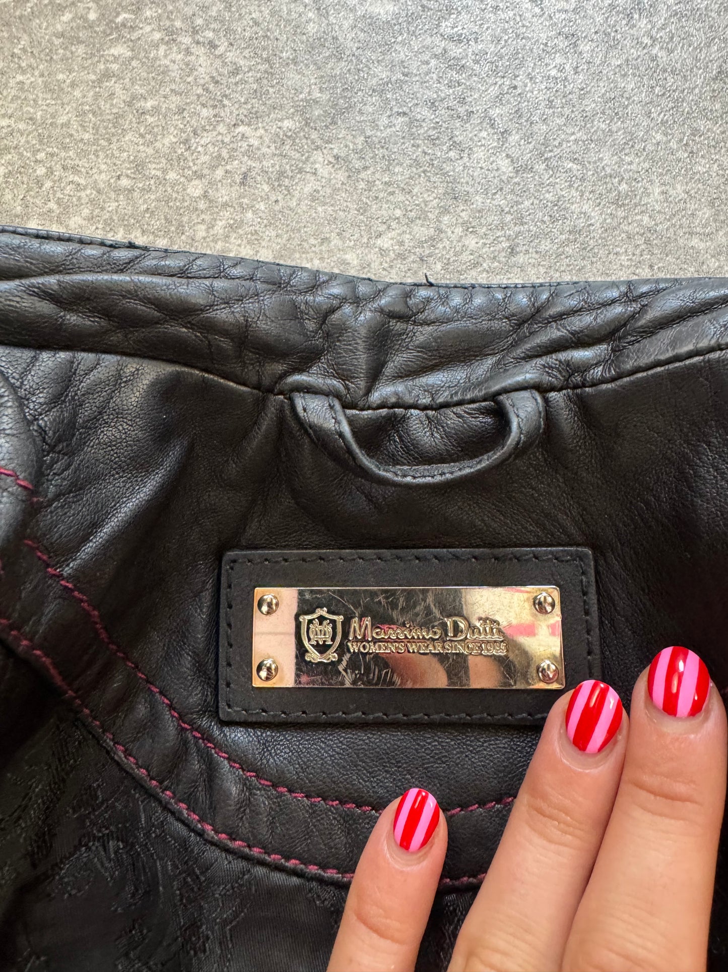 Massimo Dutti Leather Jacket (S)