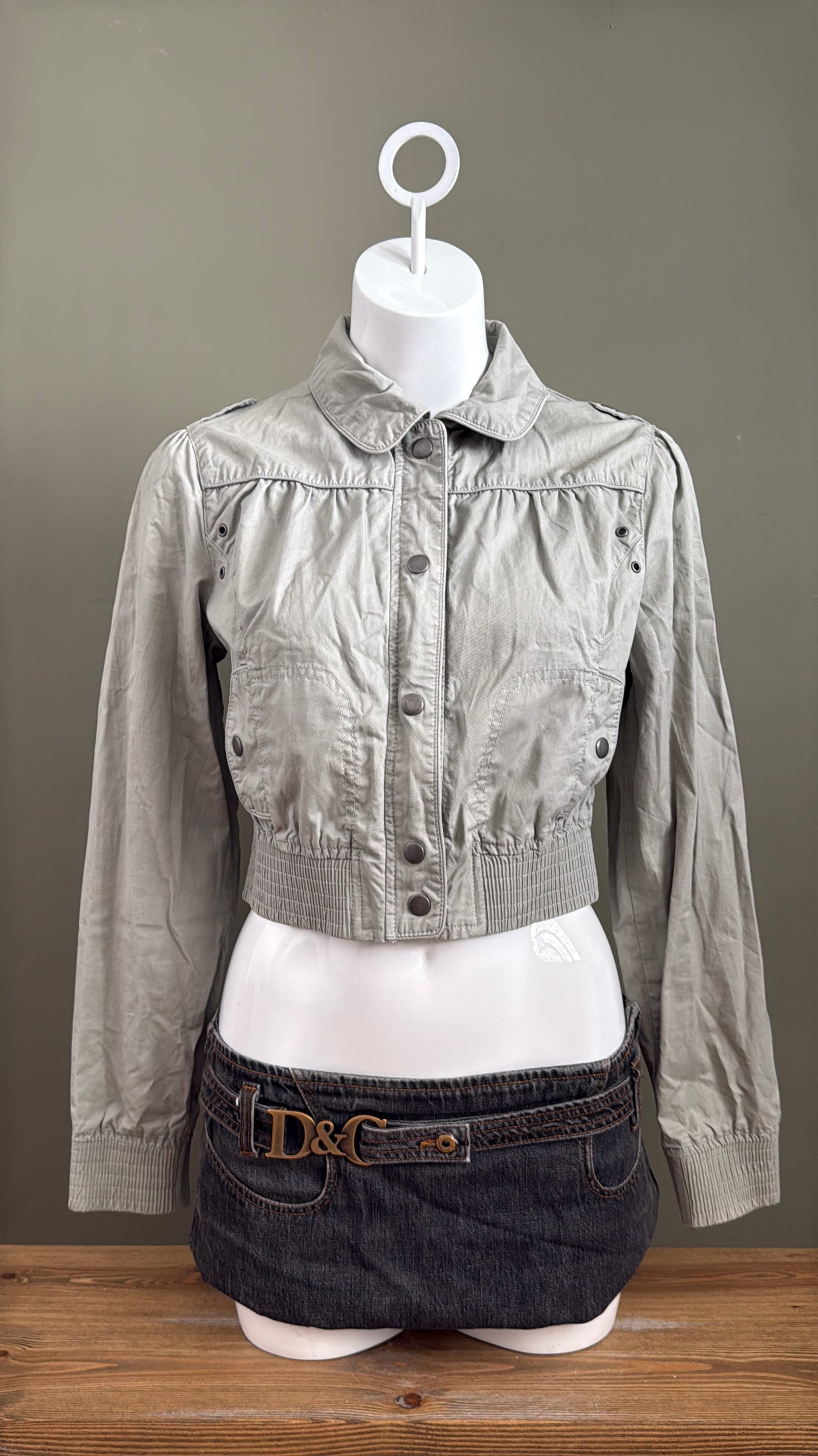 Crop Jane Norman Bomber Jacket (UK12)