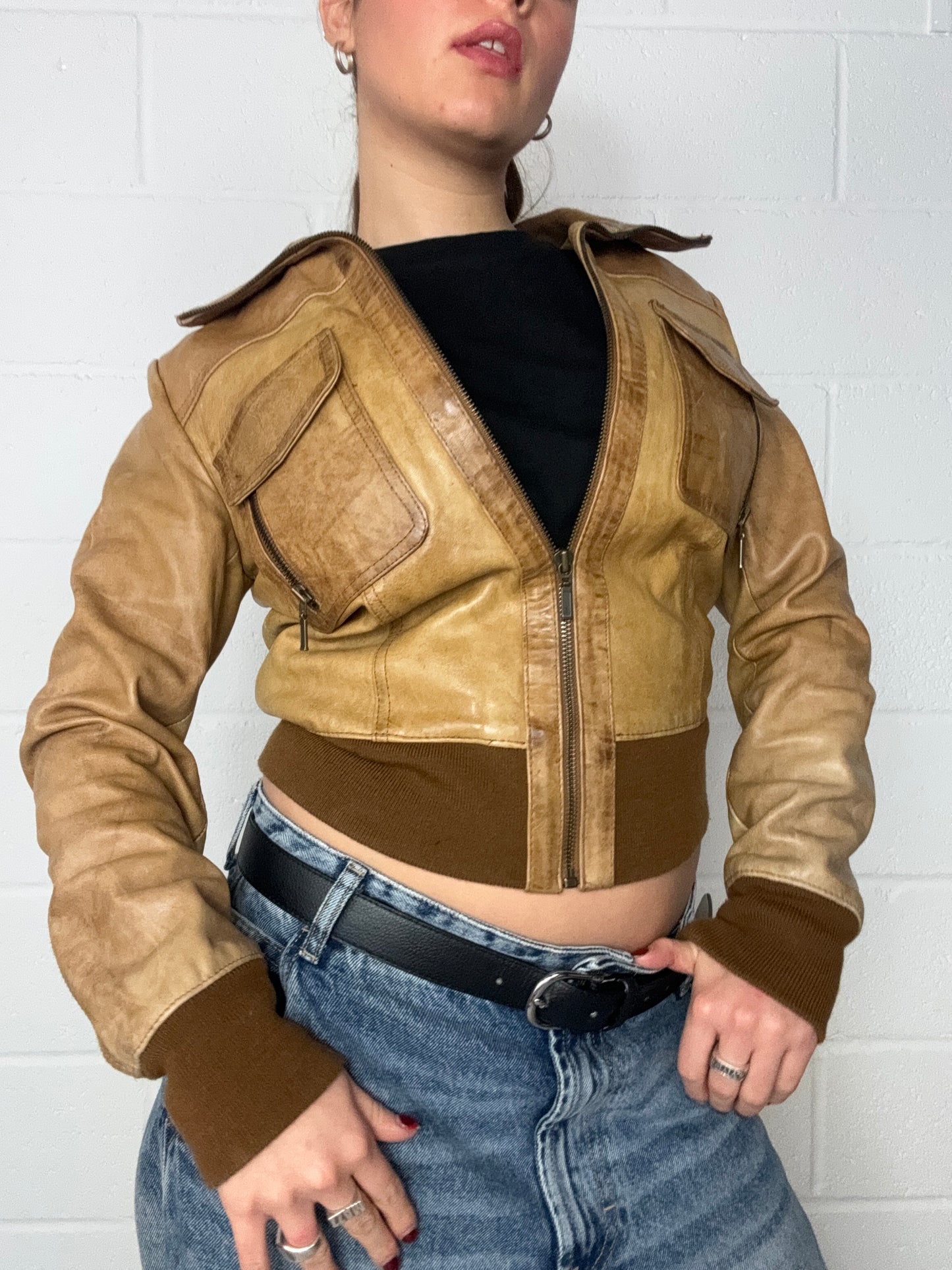 Vintage Leather Jacket (UK10)