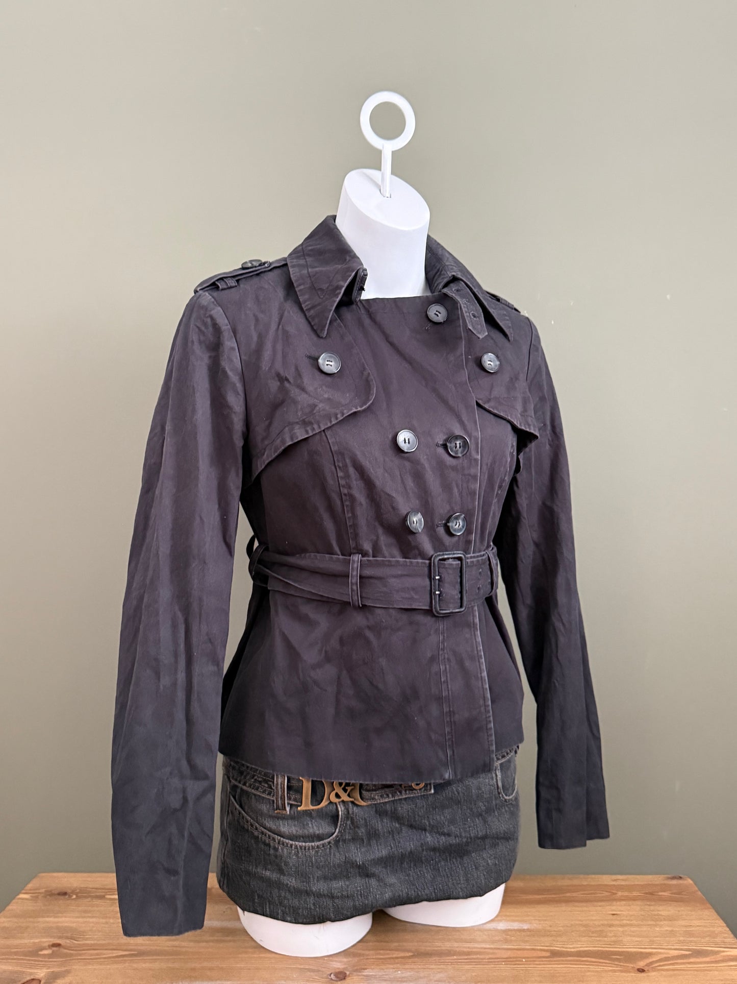 Allsaints 2 in 1 Short Trench Coat (UK14)