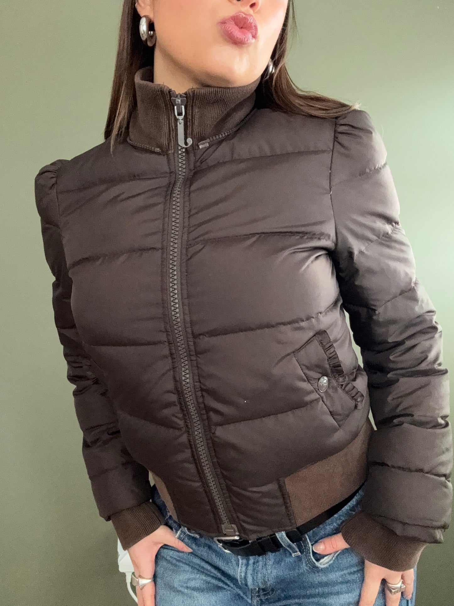 Brown Juicy Couture Puffer (S)