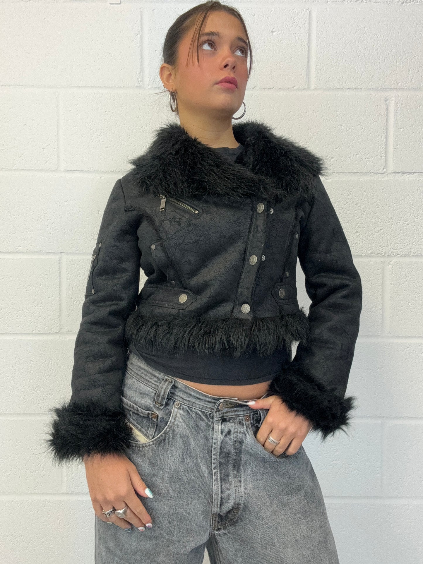 Y2K Faux Fur Jacket