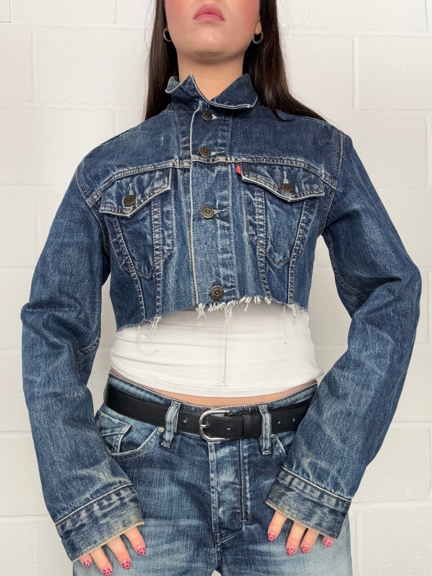 Levi’s Cropped Denim Jacket (S)