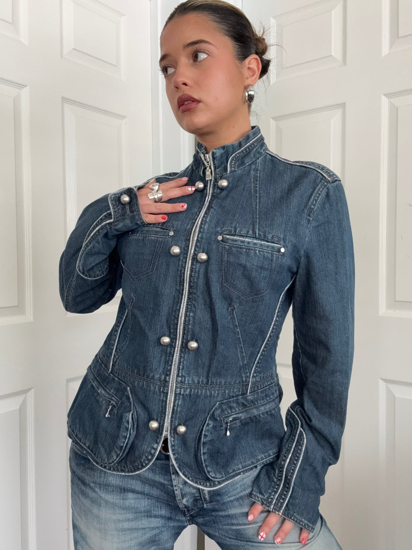 Ted Baker Denim Military Jacket (M)
