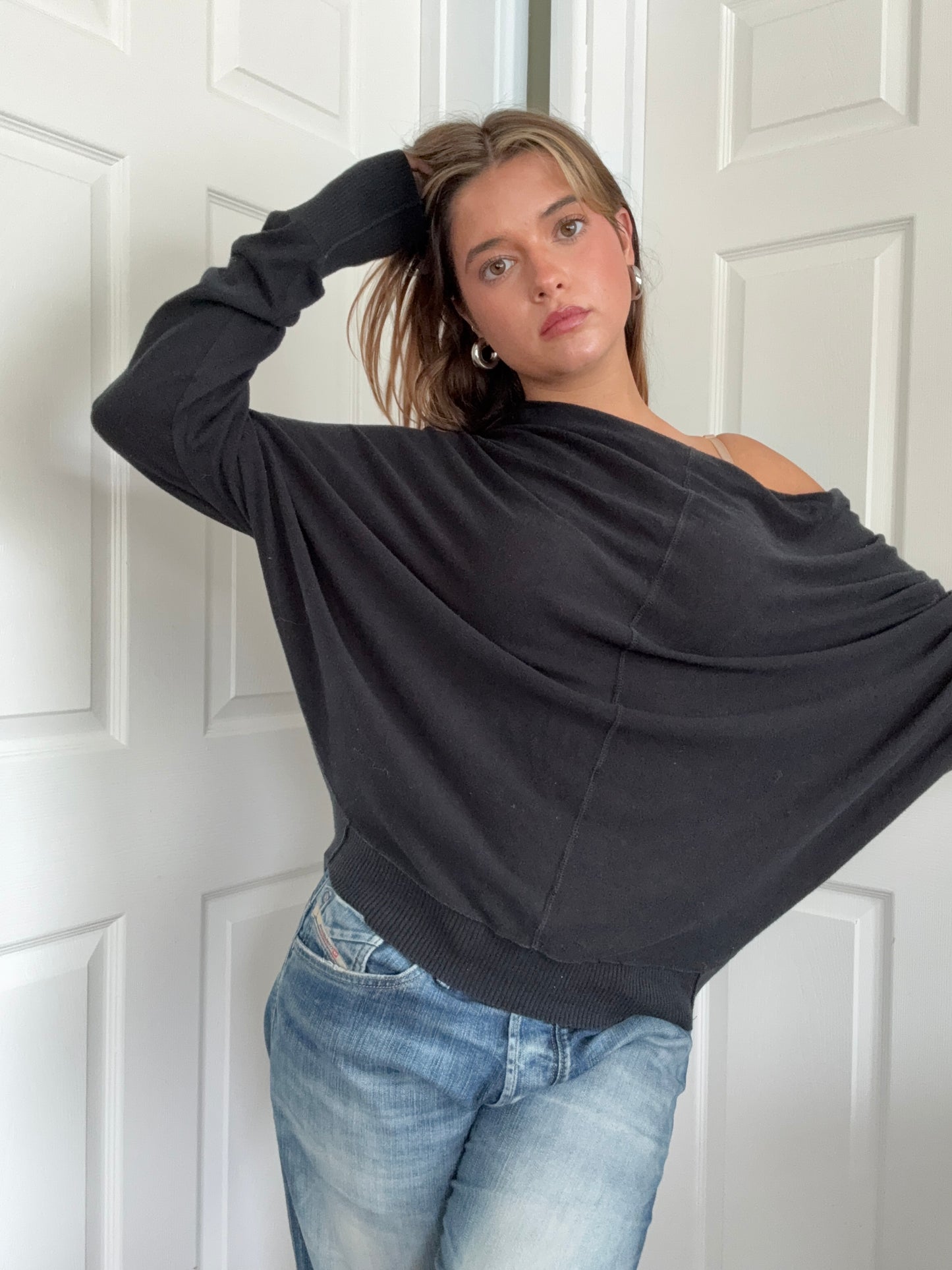 Allsaints Batwing Popper Jumper (UK12)