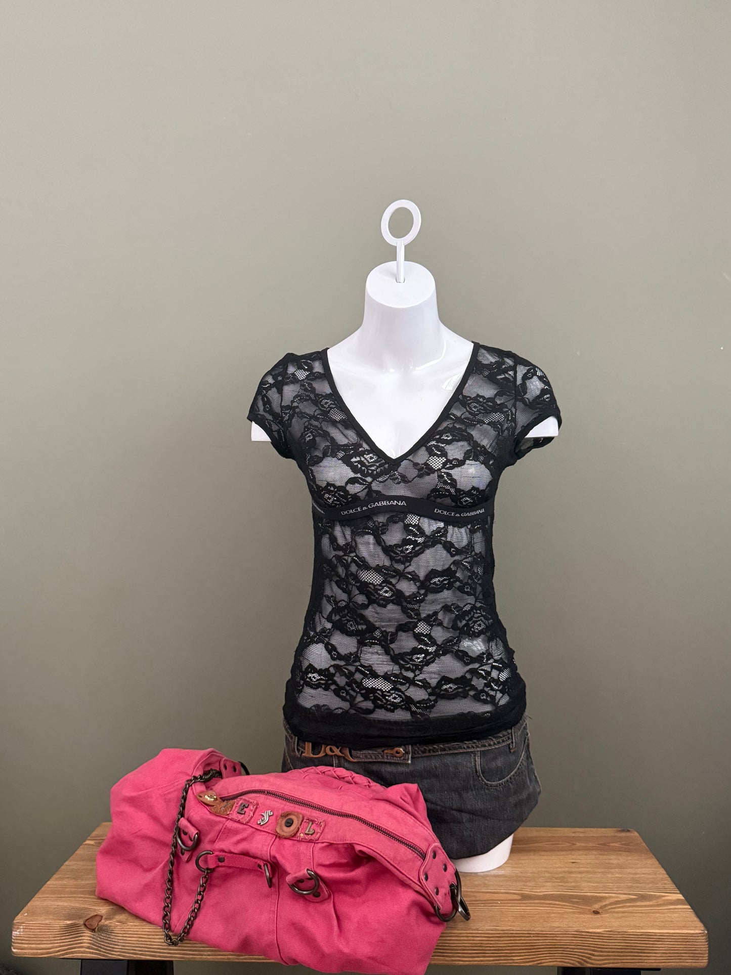 Pink Diesel Slouchy Shoulder Bag