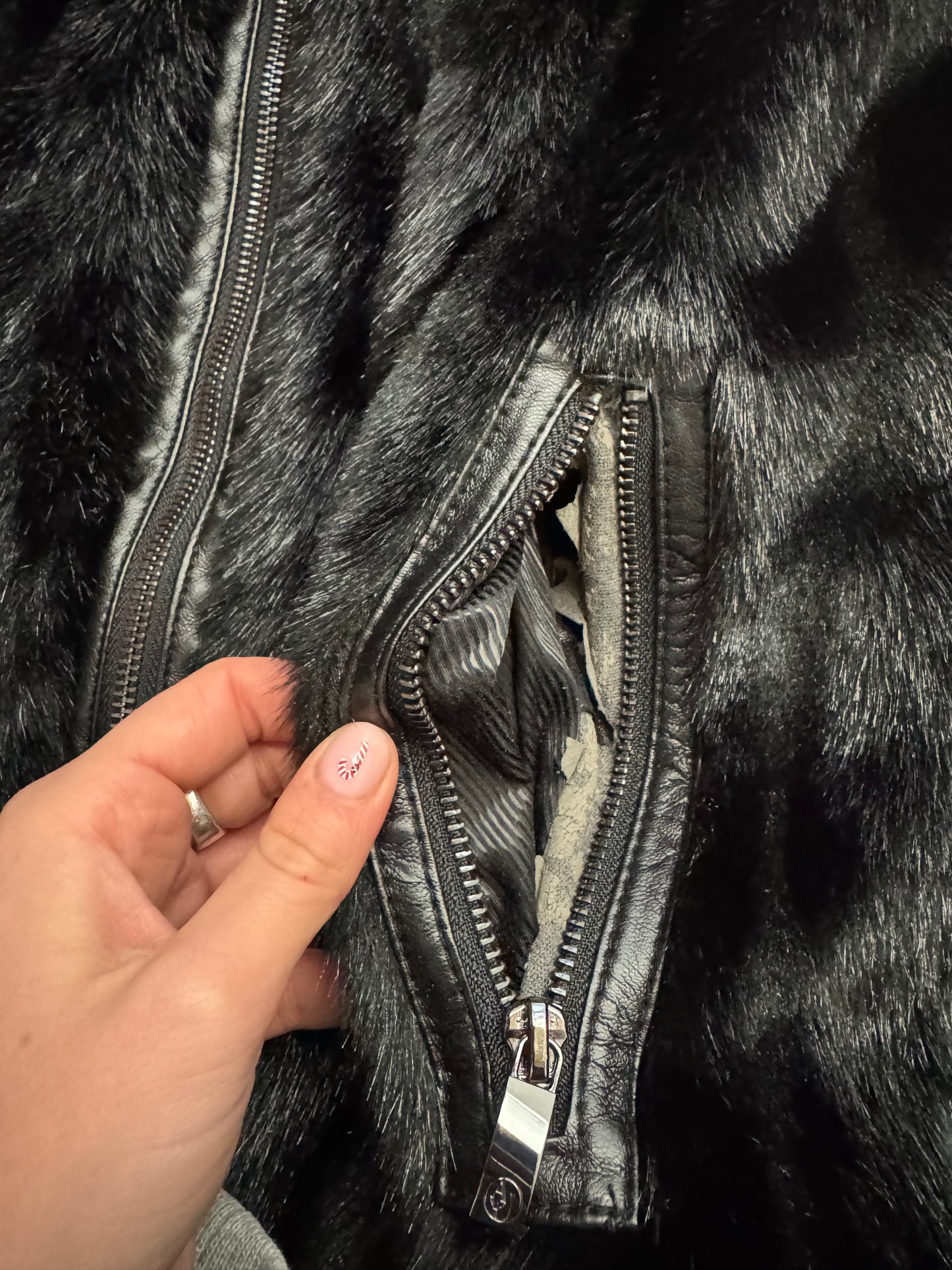 Armani Faux Fur Jacket (M)