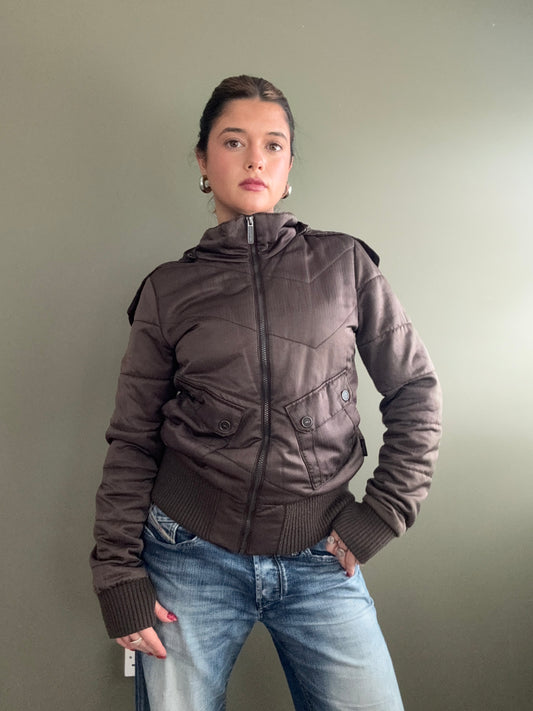 Brown Bomber Jacket (M)