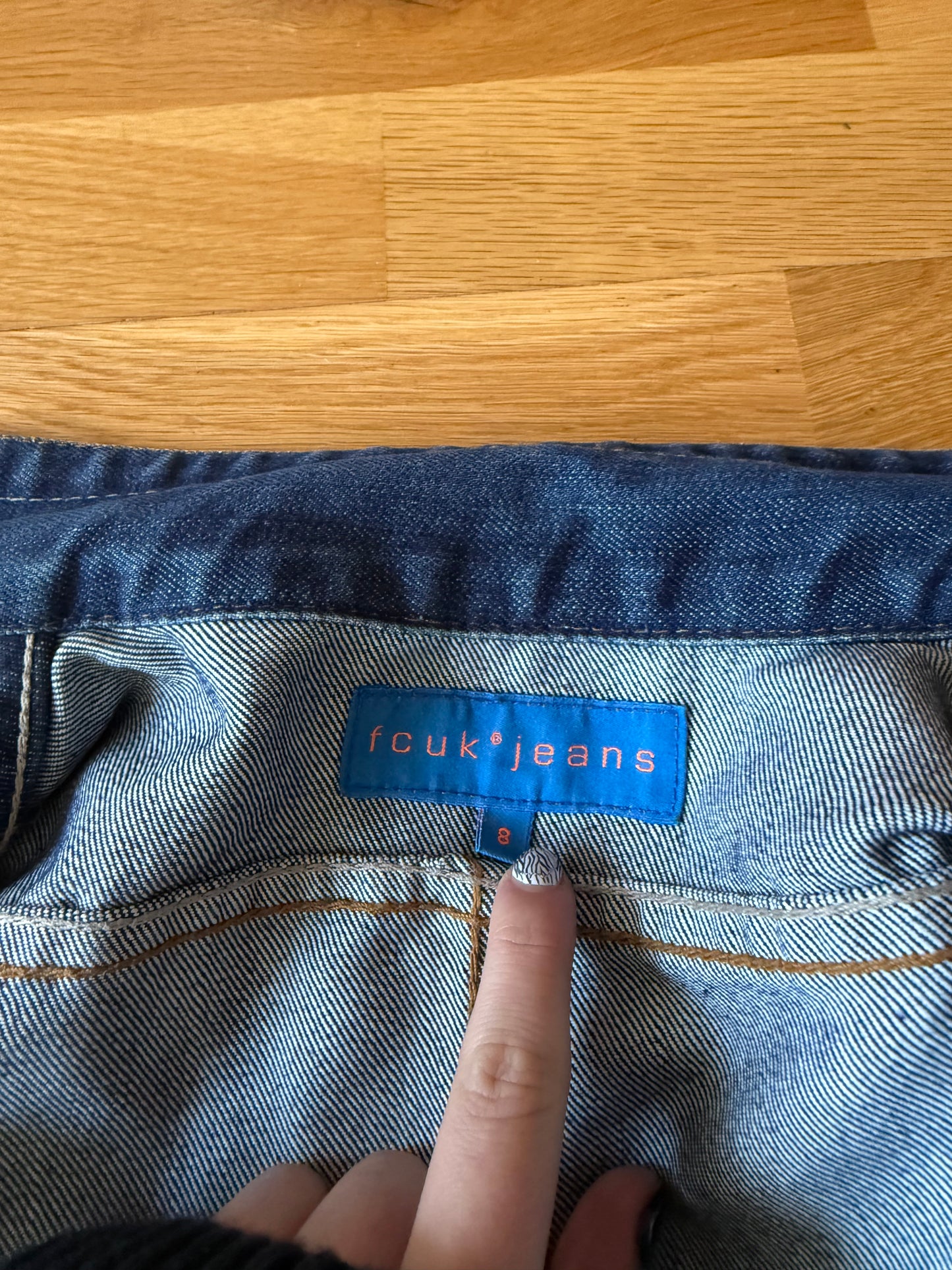 French Connection Cargo Denim Jacket (UK8)