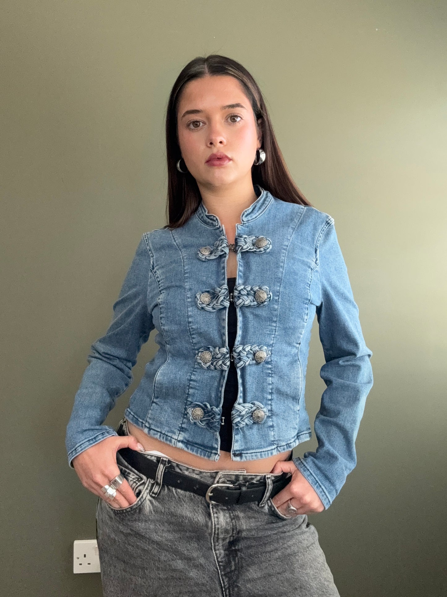 Denim Military Jacket (UK10)