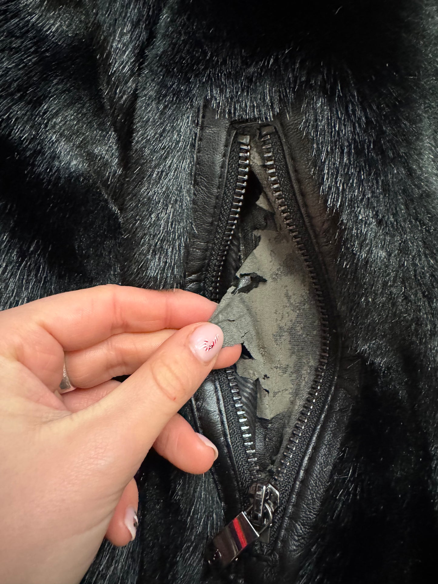 Armani Faux Fur Jacket (M)