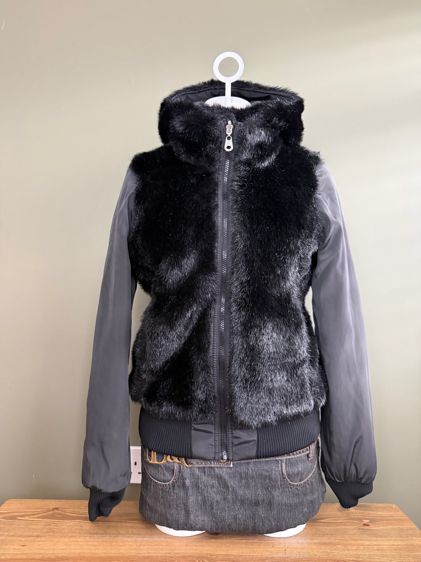 Miss Sixty Reversible Faux Fur Jacket (S)