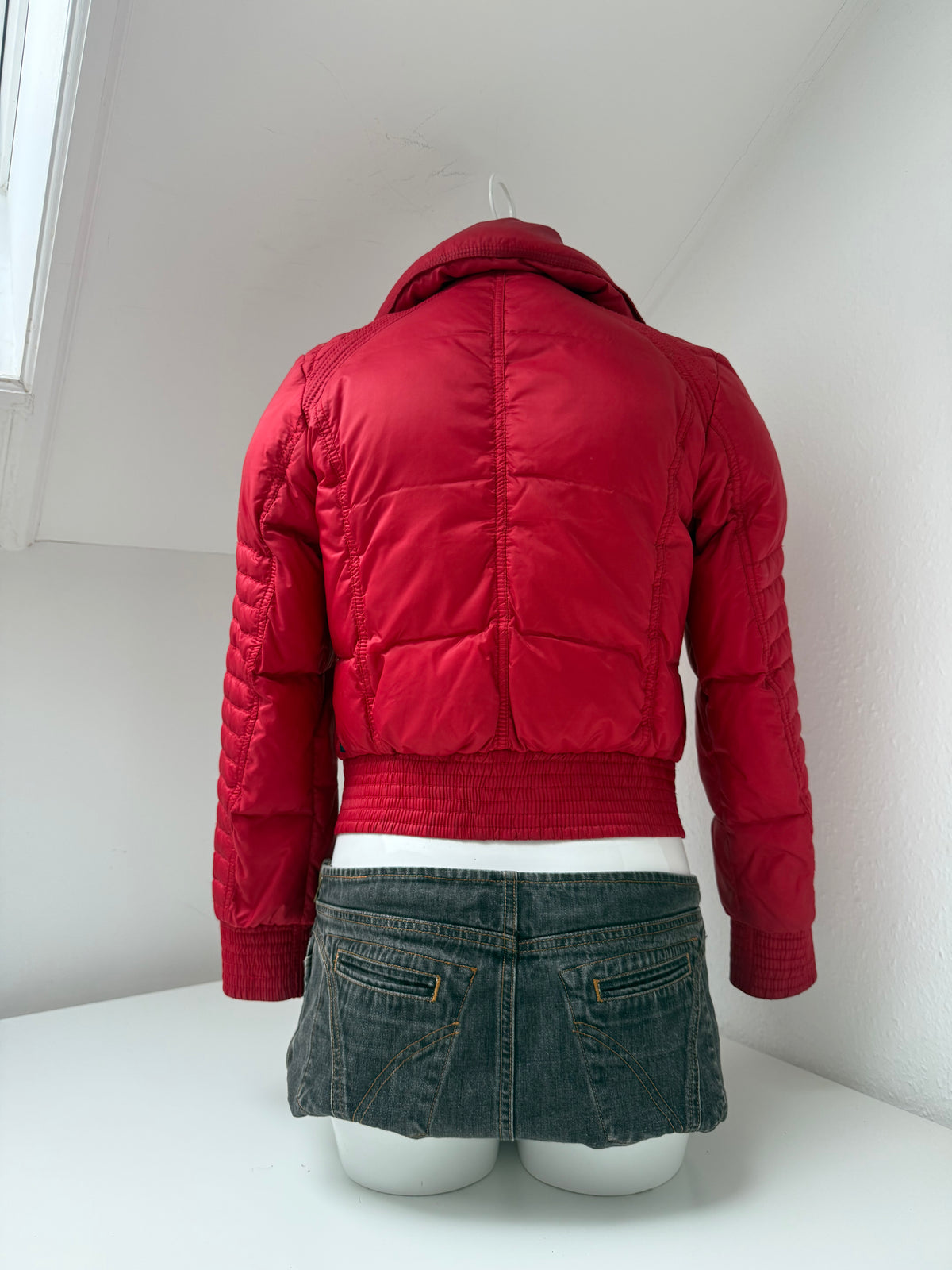 Vintage Armani Red Puffer Jacket (S)