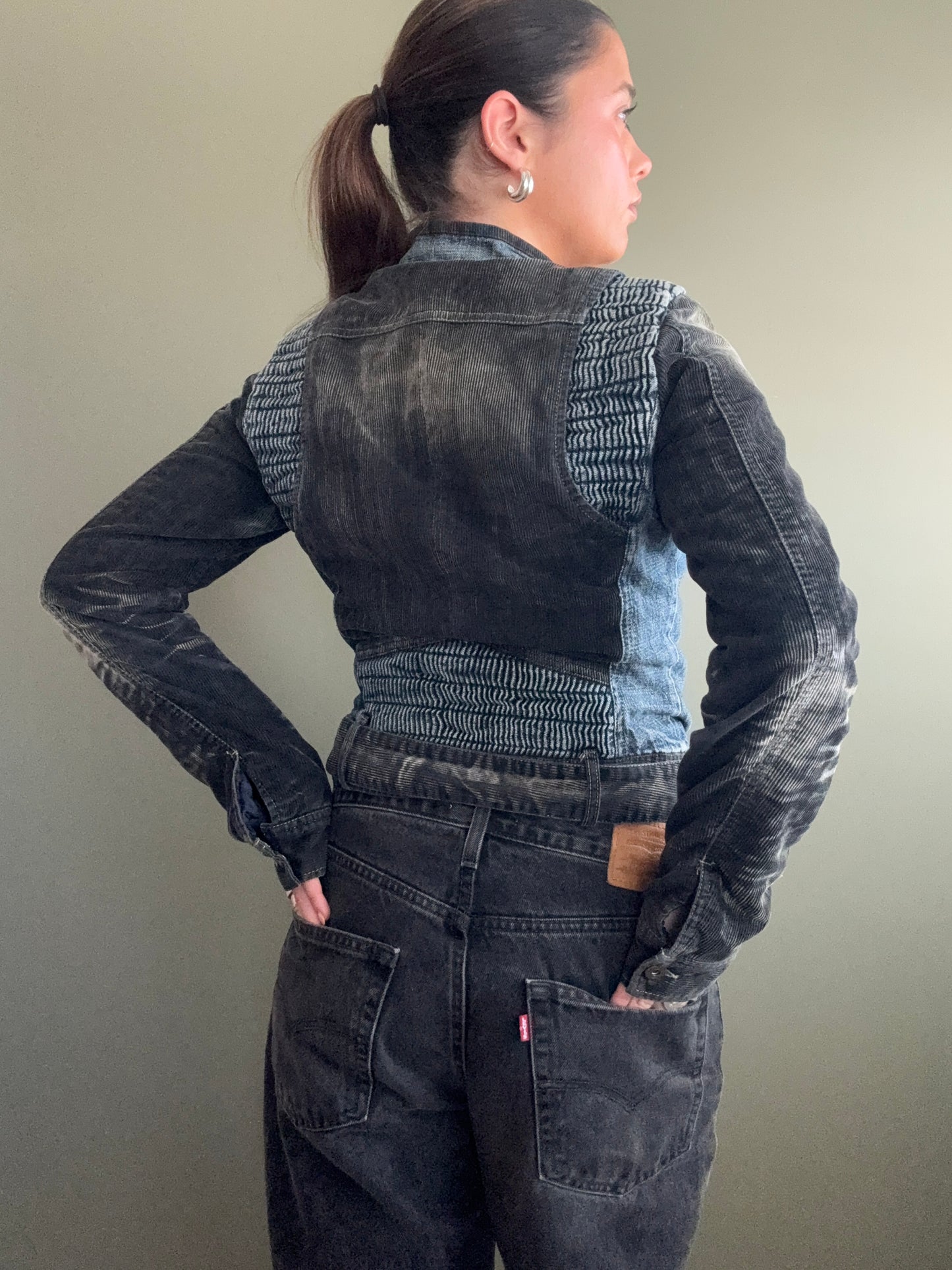 Diesel Denim/Cord Biker Jacket (M)
