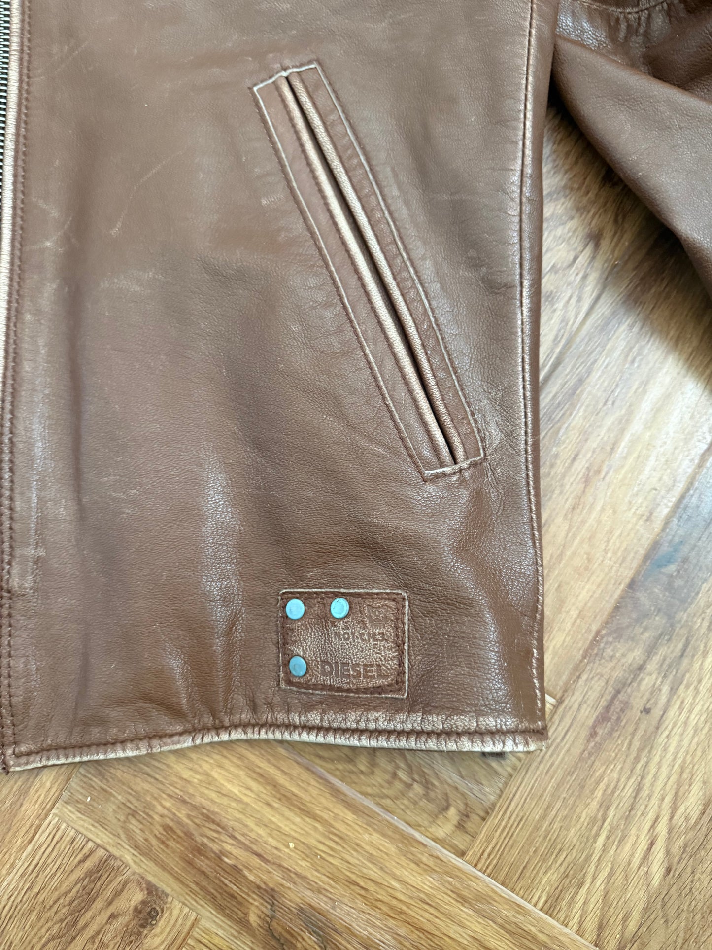 Diesel Leather Biker Jacket (M)