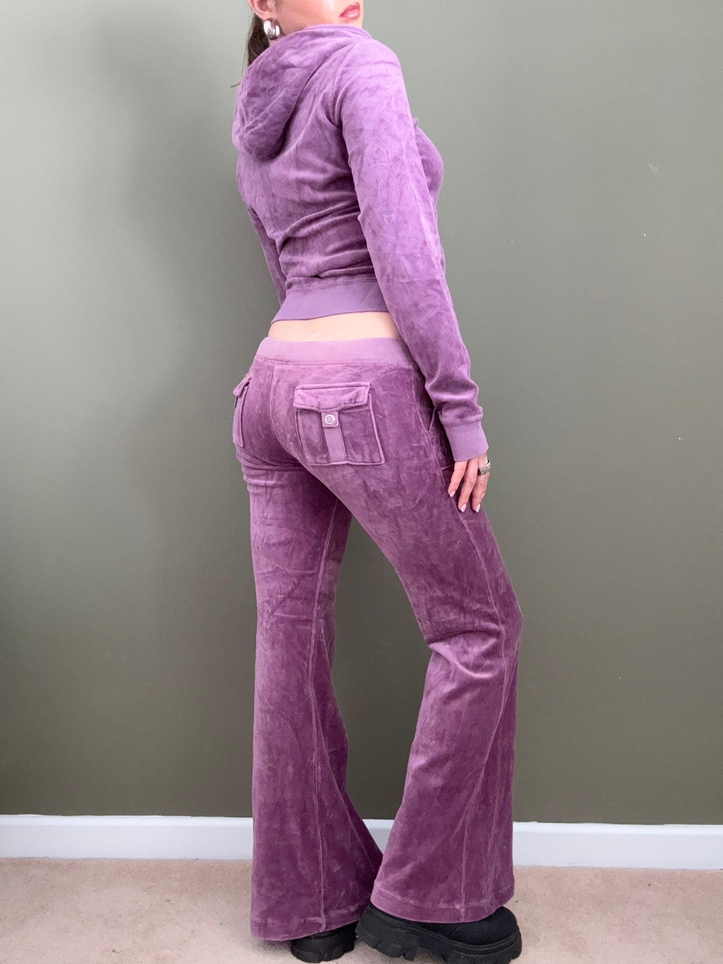Juicy Couture Purple Velour Tracksuit (S/L)