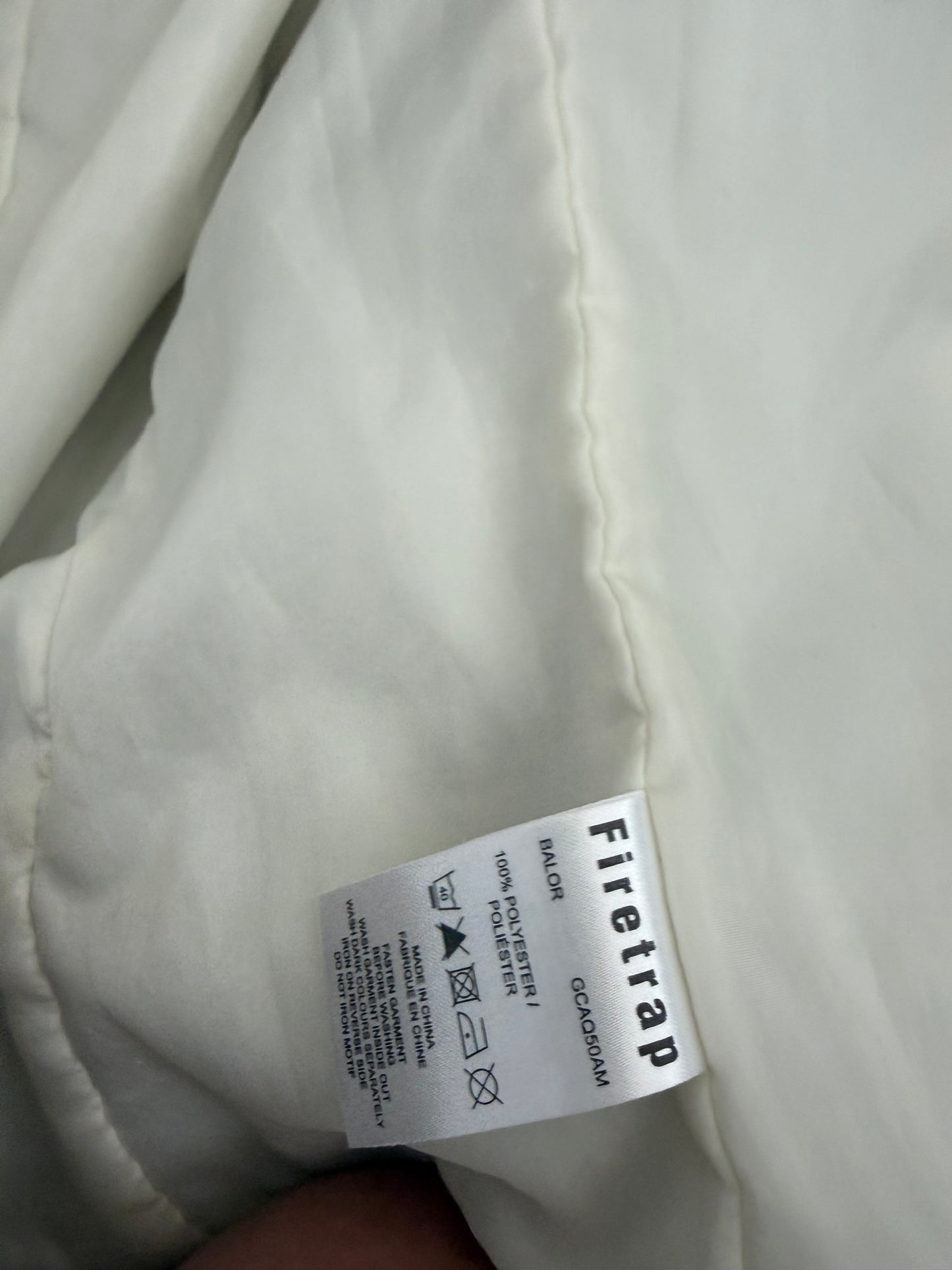 Firetrap Cream Biker Jacket (M)