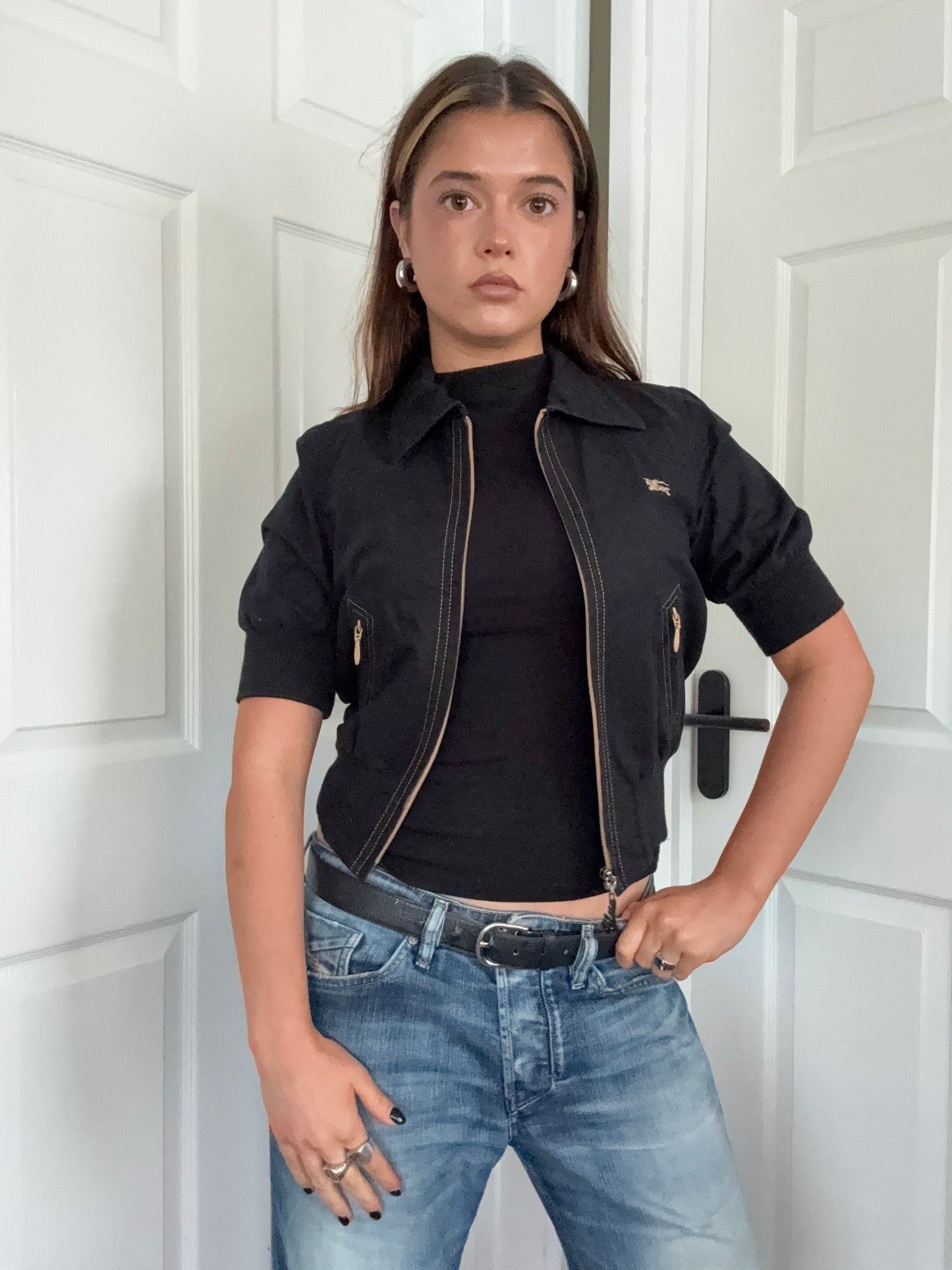 Burberry Blue Label Shortsleeve Bomber Jacket (S)