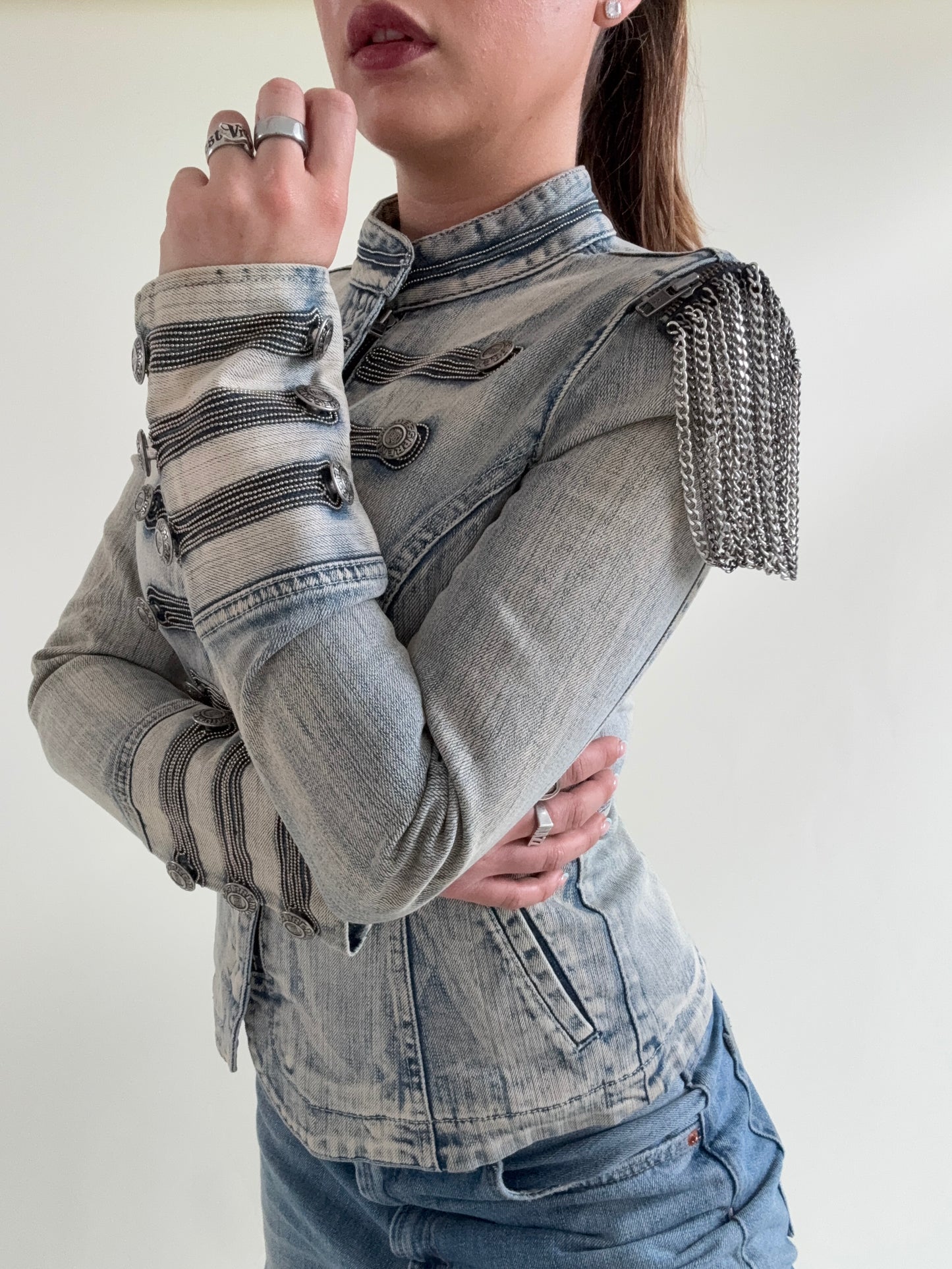 Guess Denim Military Jacket (S)