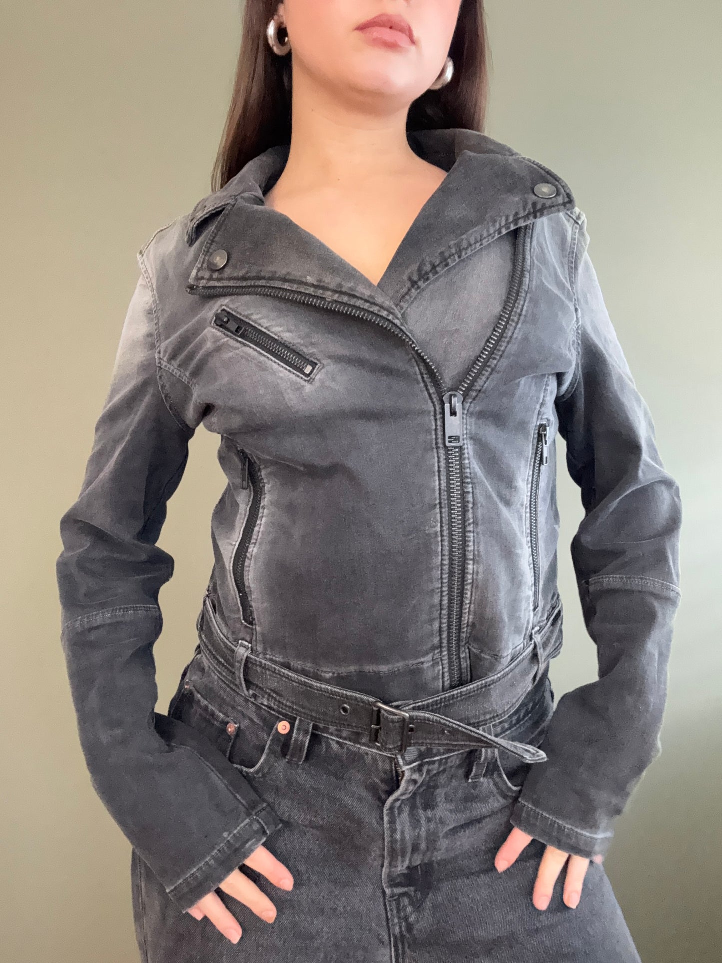 Diesel Denim Biker Jacket (S)