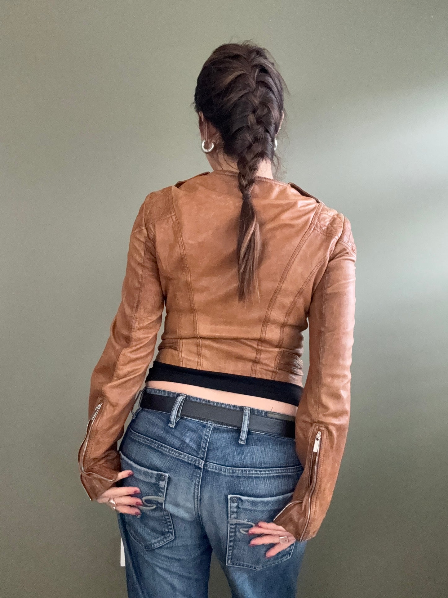 Karen Millen Leather Jacket (UK10)