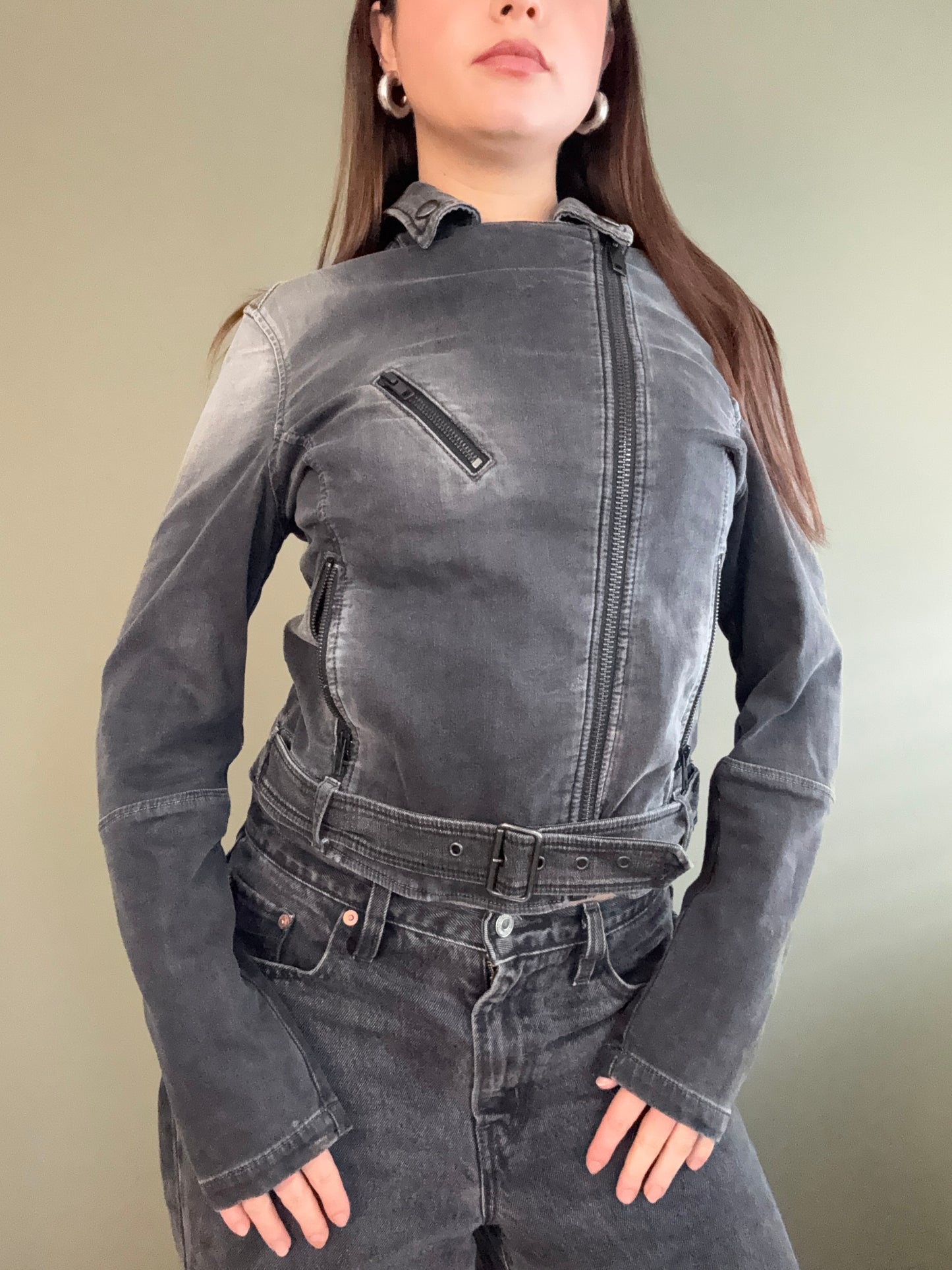 Diesel Denim Biker Jacket (S)