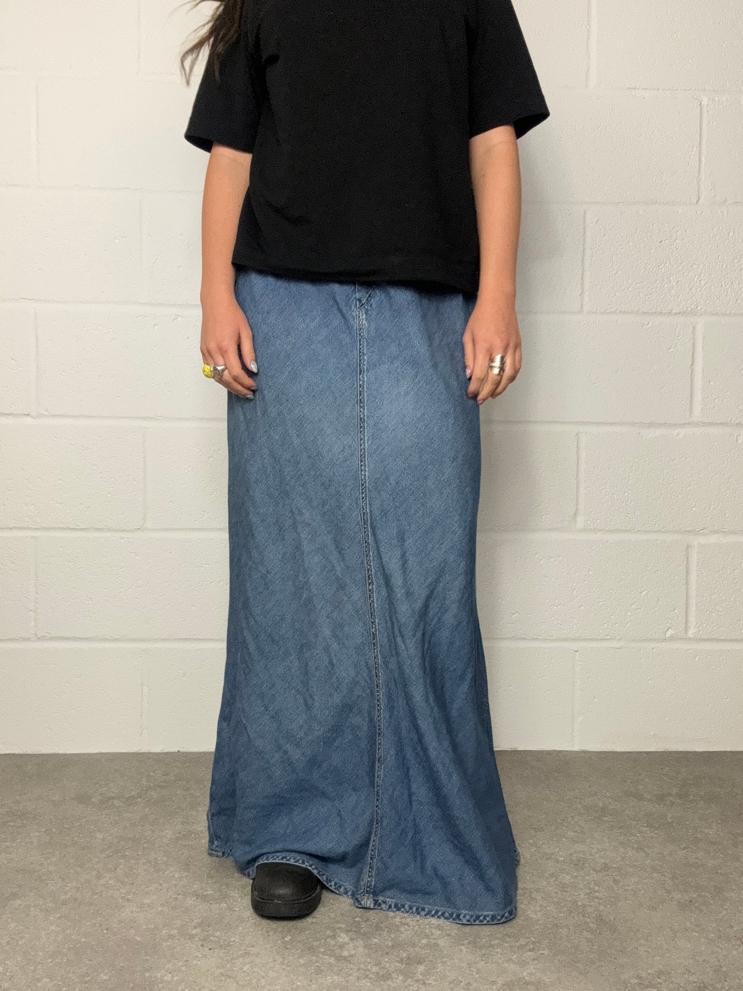 Diesel Long Denim Skirt