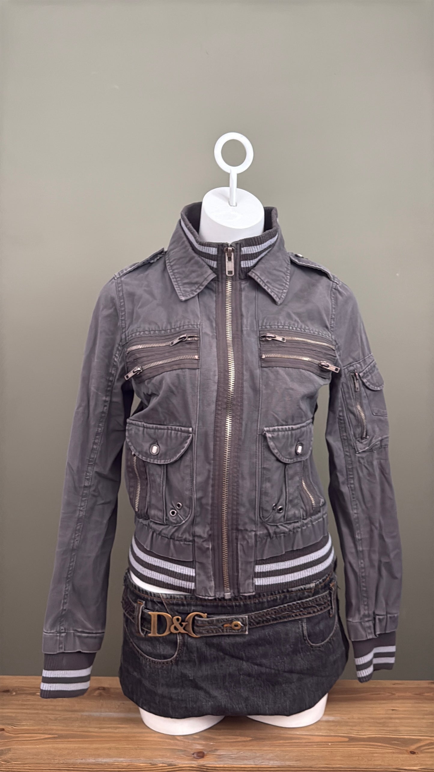 Y2K Cargo Jacket (UK12)