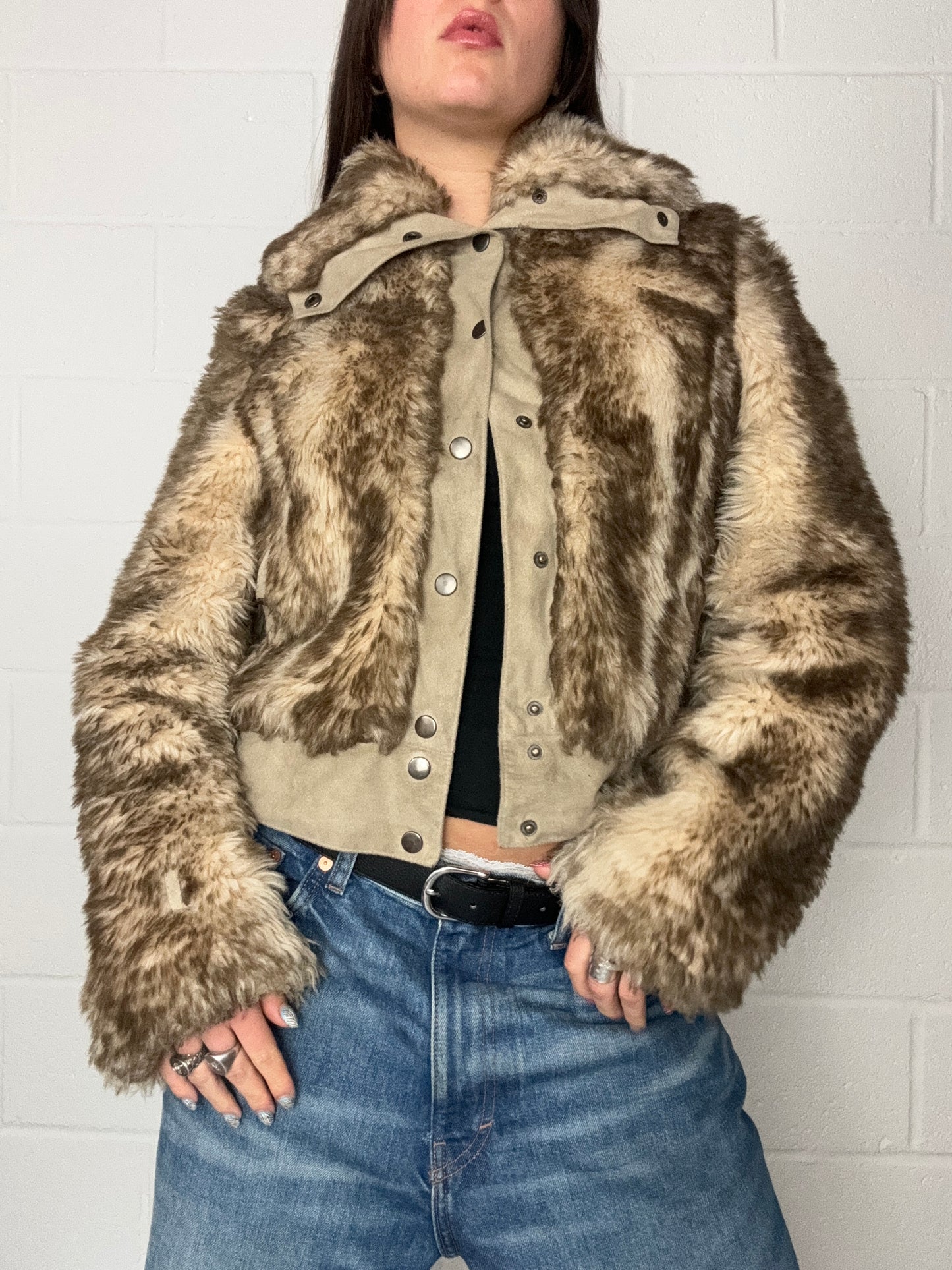 Morgan De Toi Faux Fur Jacket