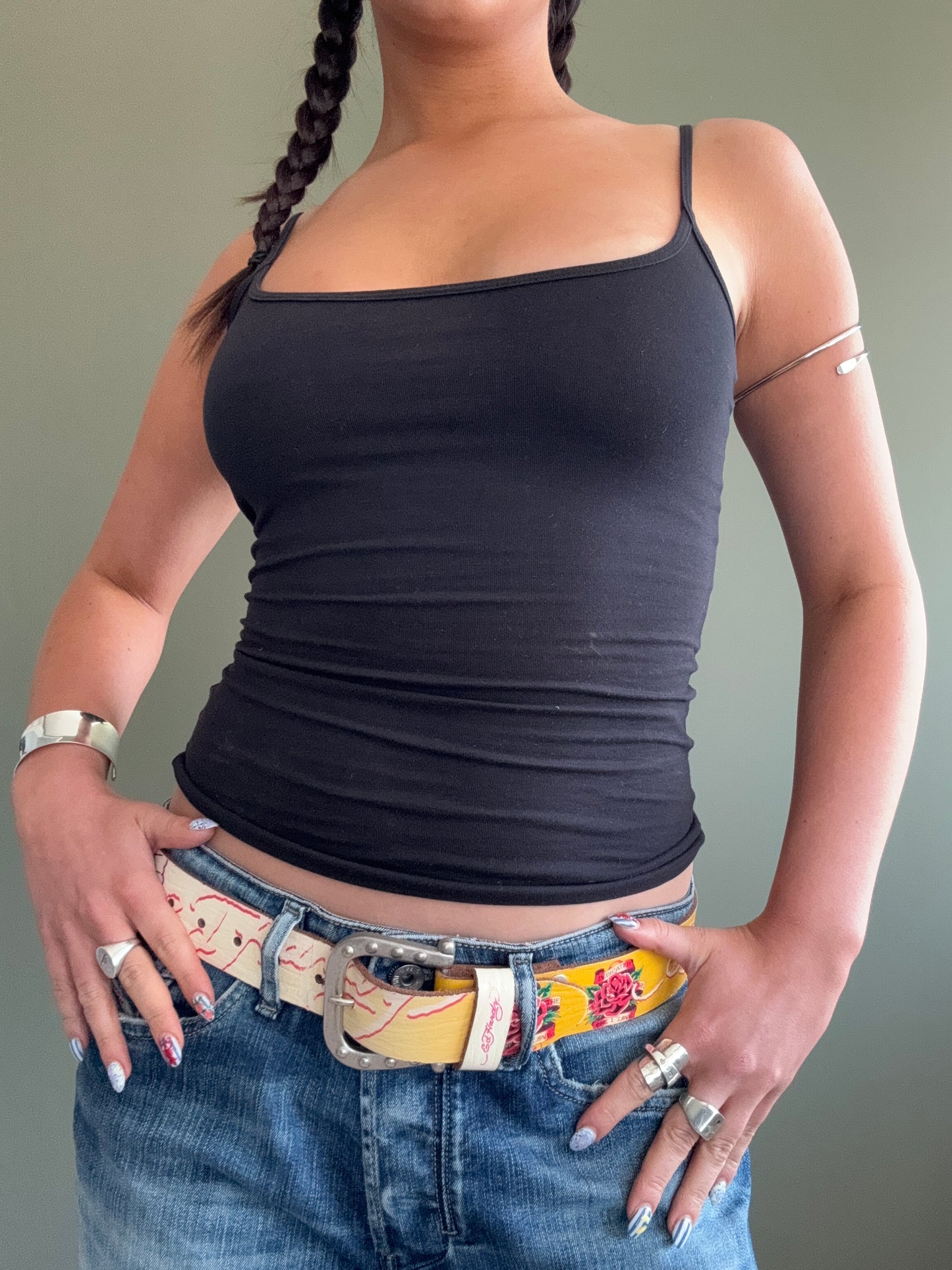 Ed Hardy Leather Belt (S)