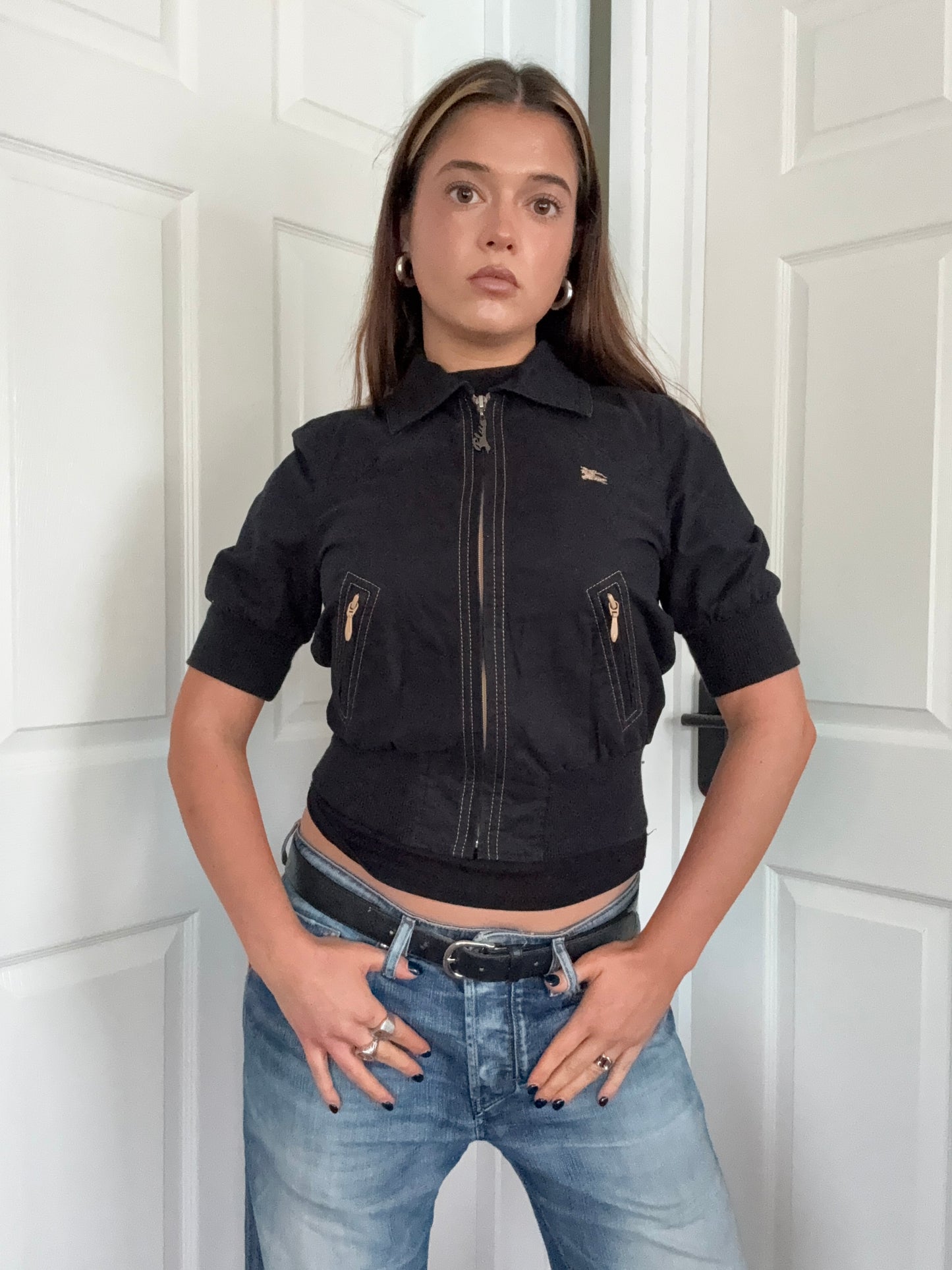 Burberry Blue Label Shortsleeve Bomber Jacket (S)
