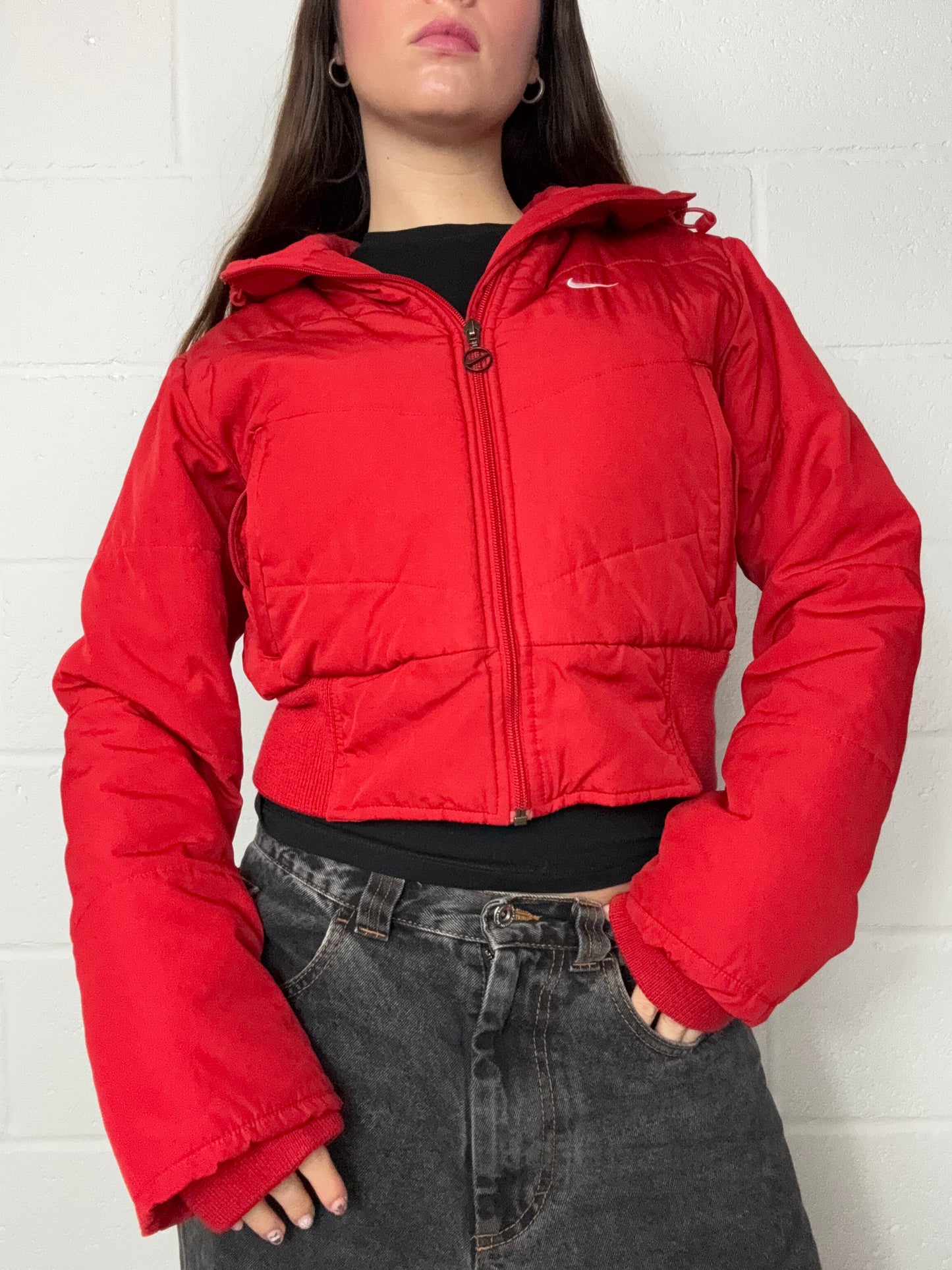 Red Nike Puffer Jacket (S)