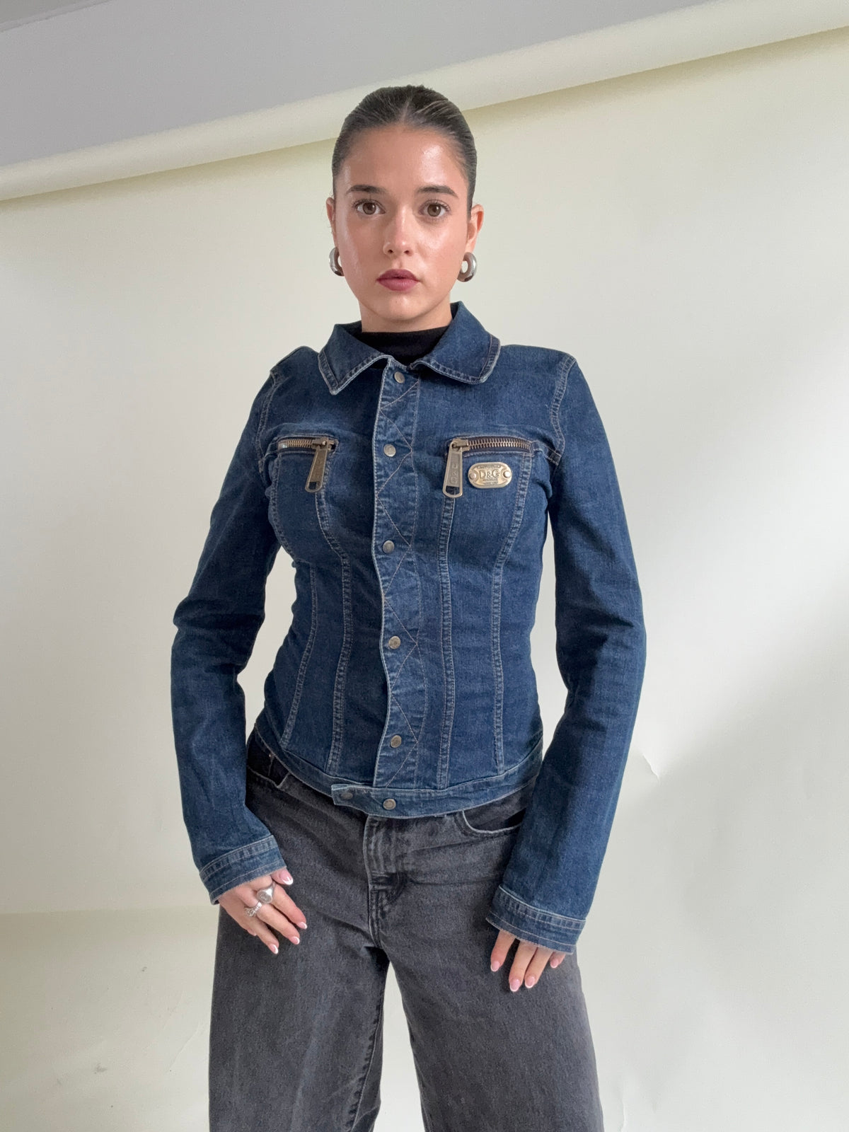 Vintage Dolce & Gabbana Fitted Denim Jacket (M)