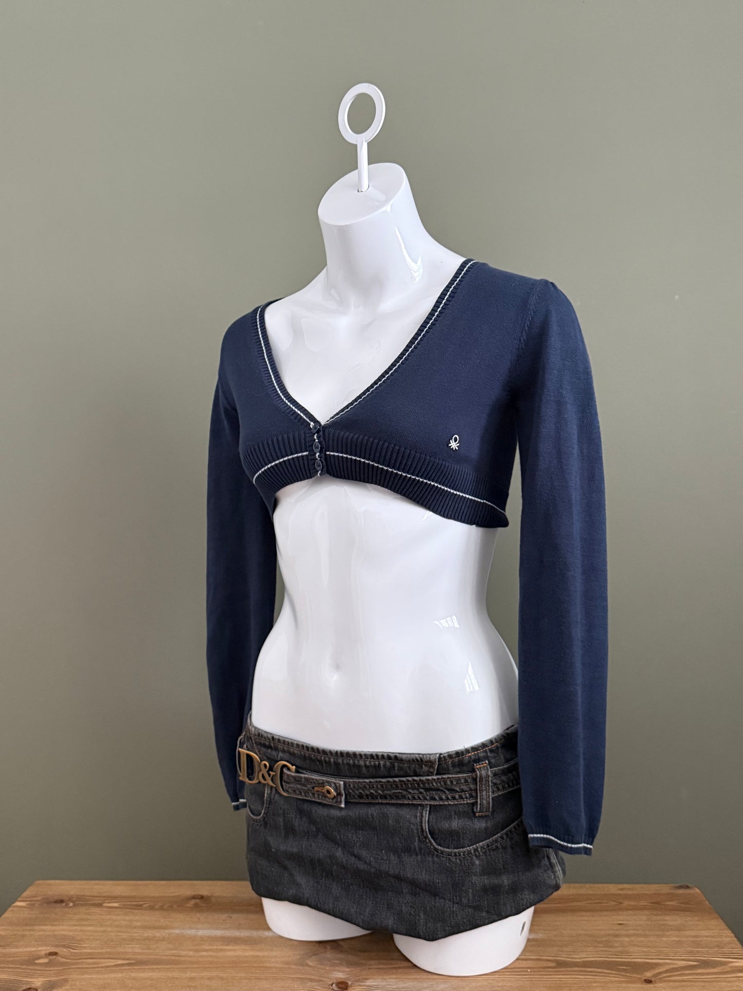United Colors Of Benetton Cropped Cardigan (S)