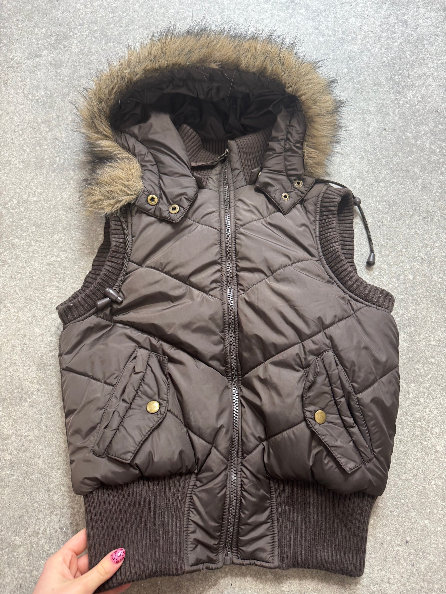 Y2K Brown Gilet (UK10)