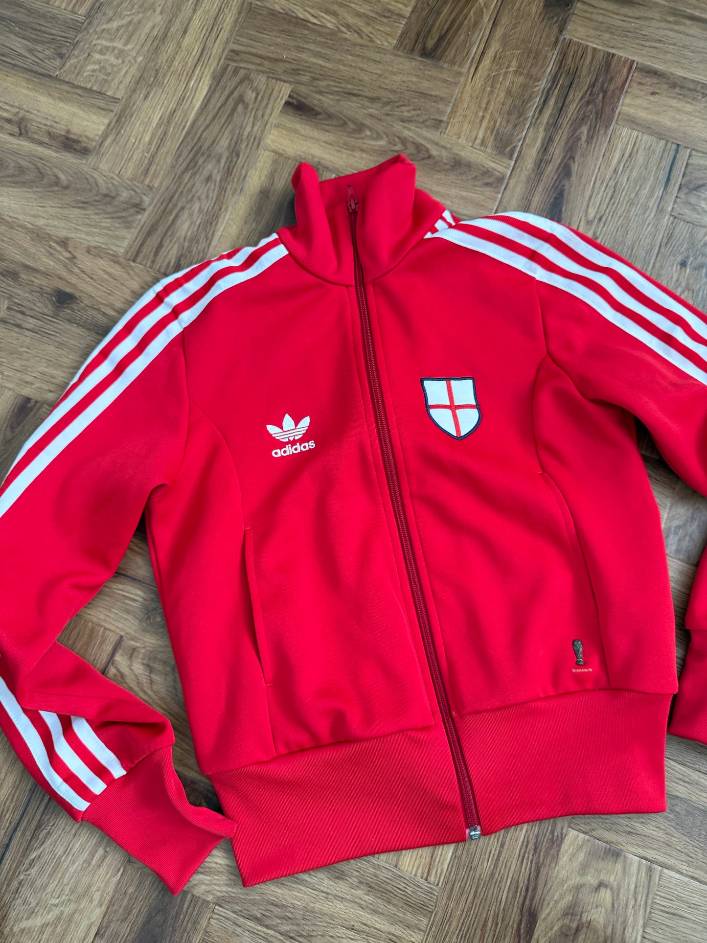 Adidas England Zip Tracksuit Top (S)