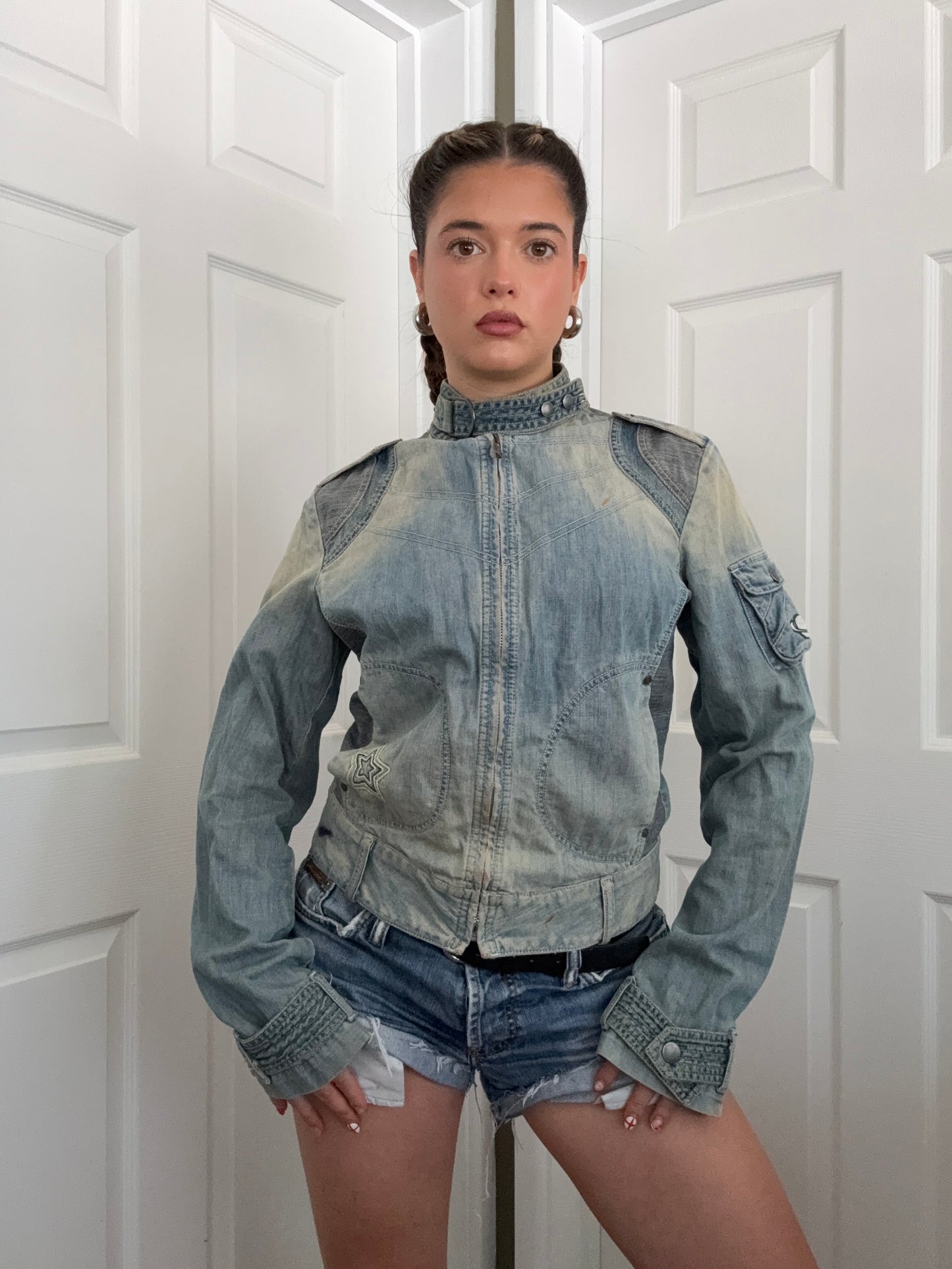 Diesel Denim Biker Jacket (L)