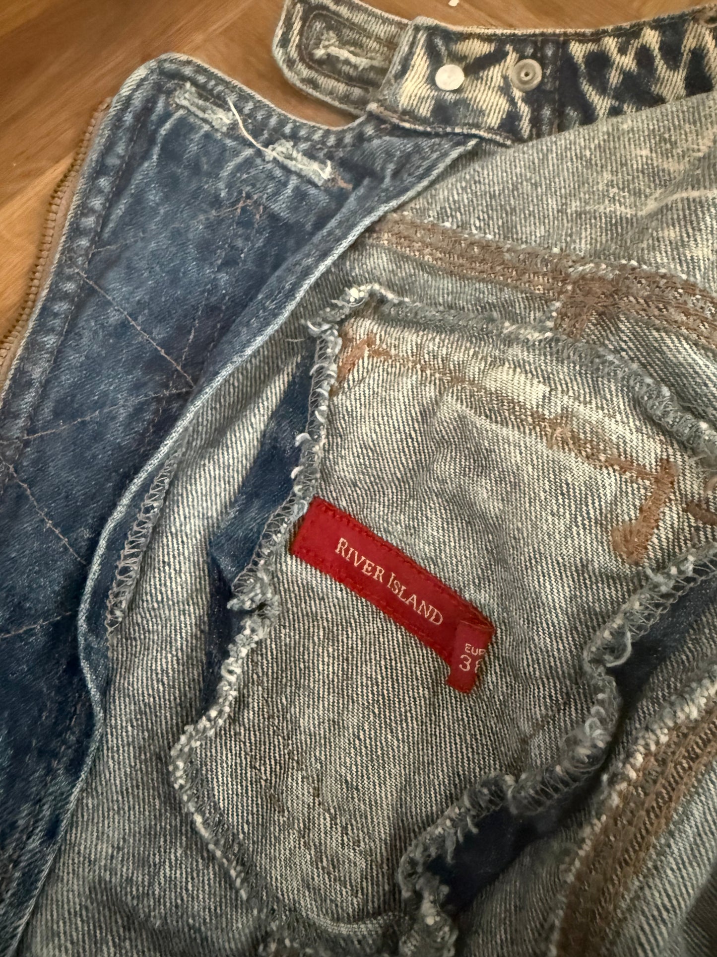 Cropped Denim Corset Jacket (UK12)