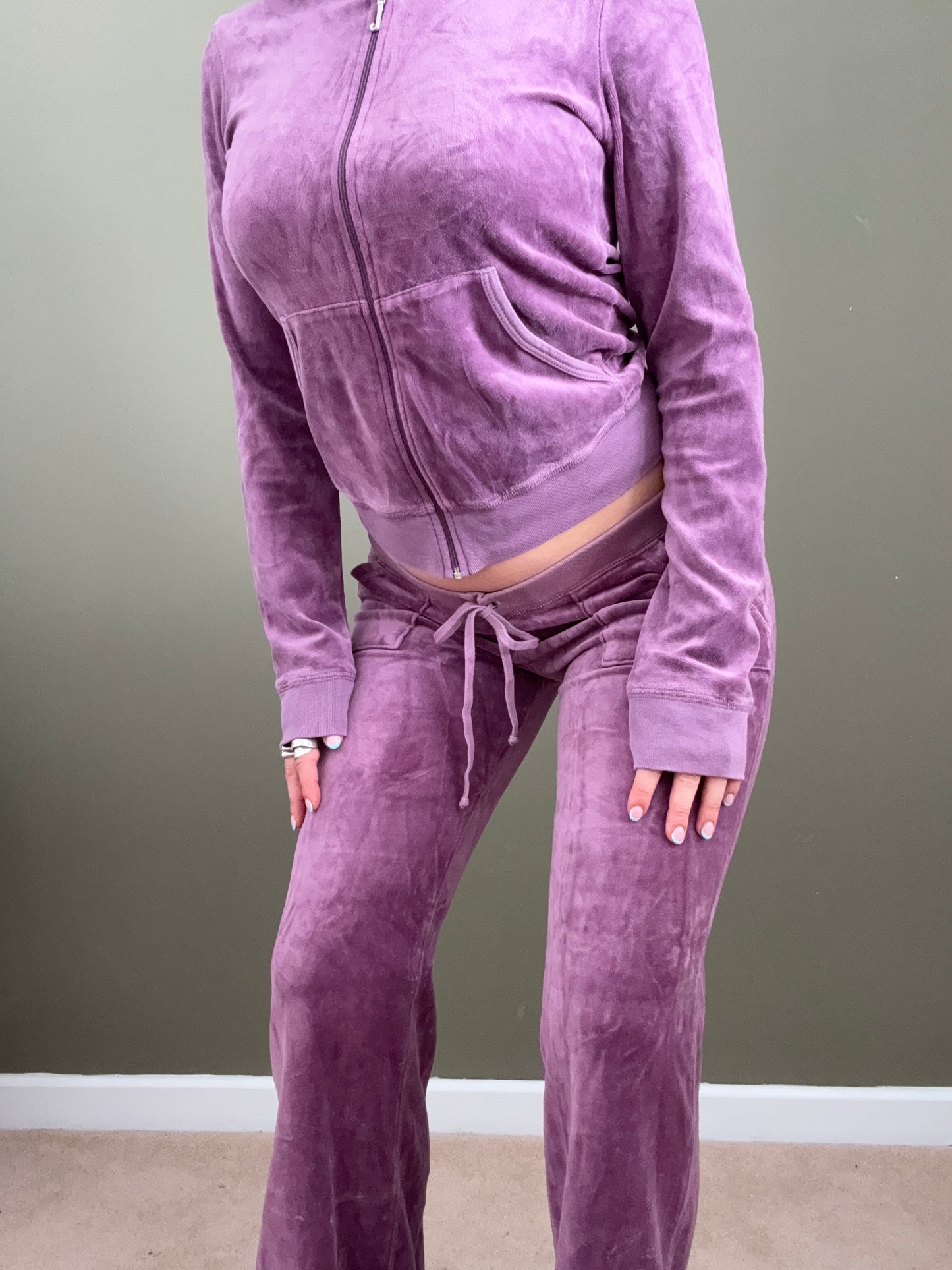 Juicy Couture Purple Velour Tracksuit (S/L)