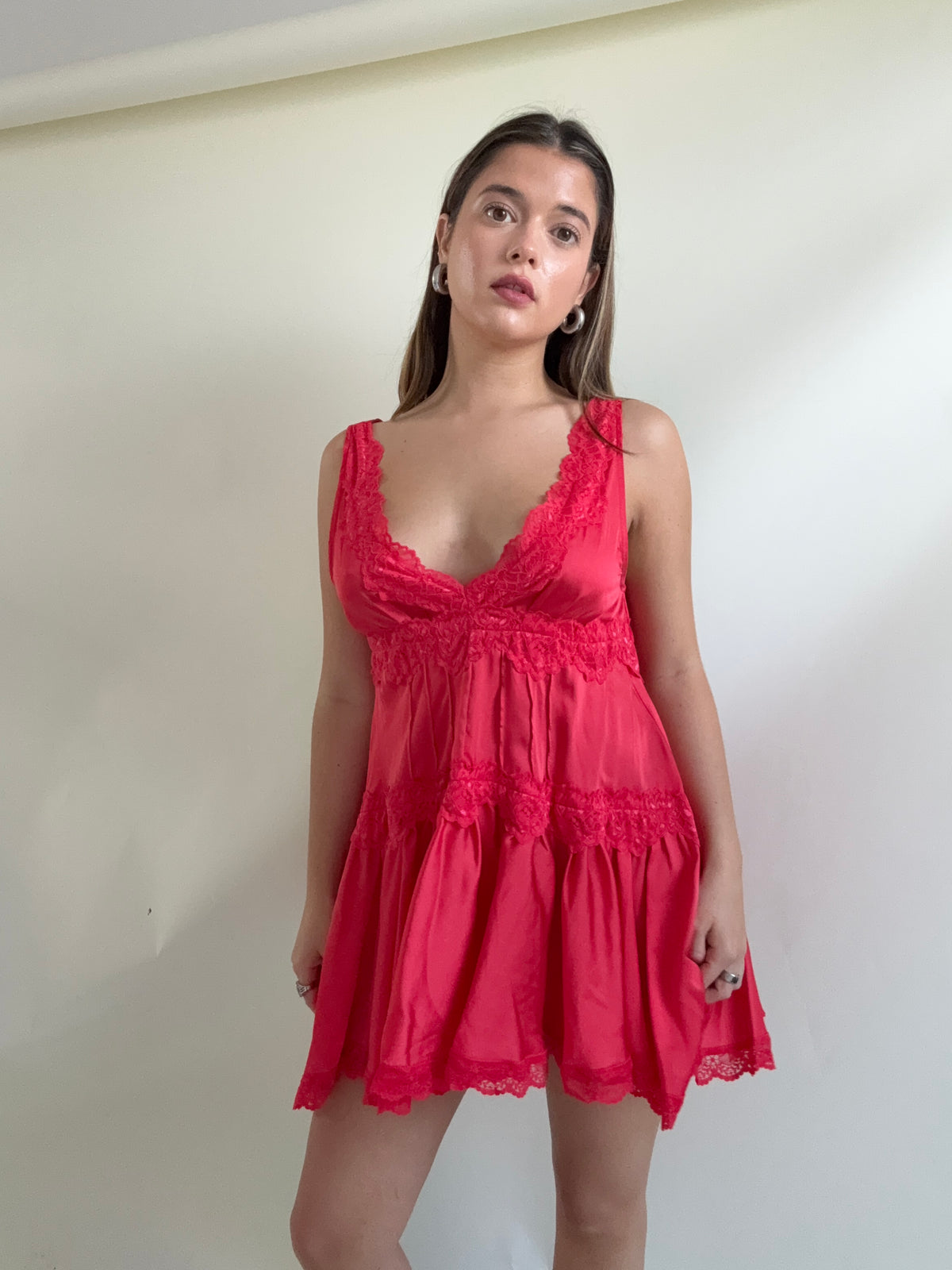 Free People Mini Slip Dress (XS)