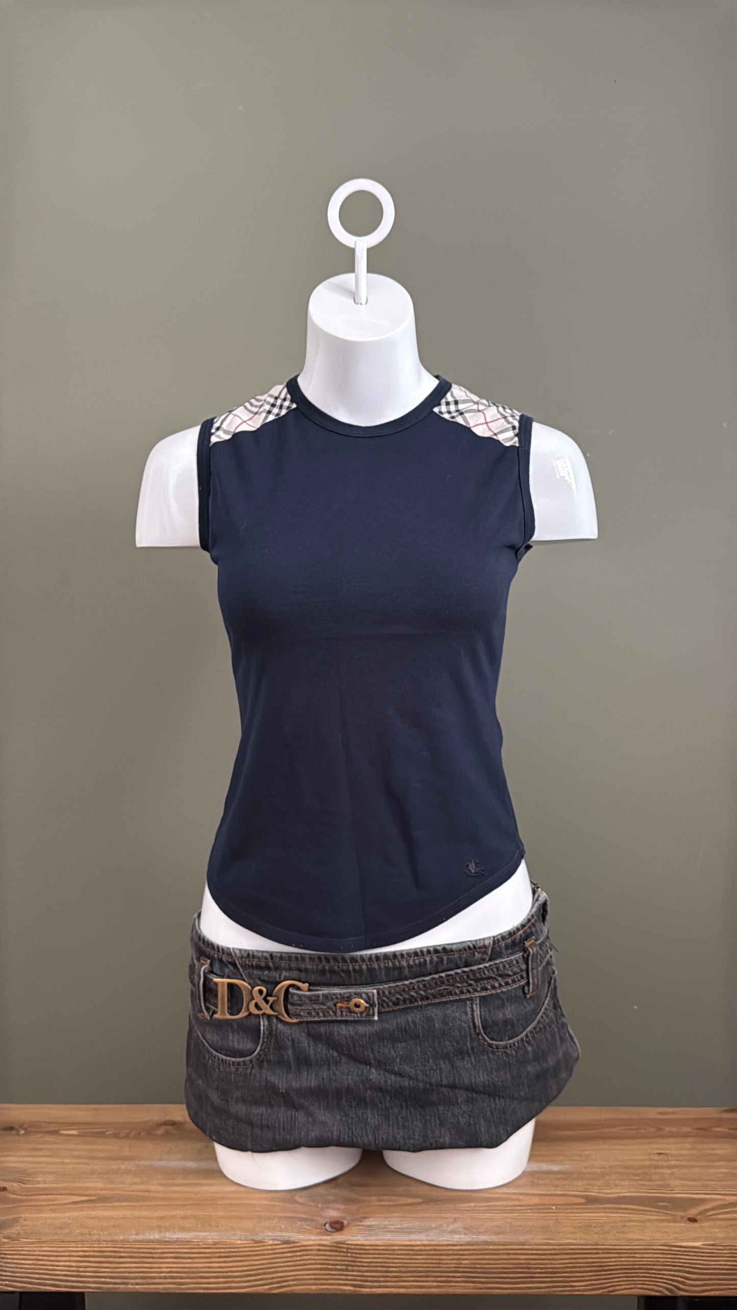 Navy Burberry Vest (S)