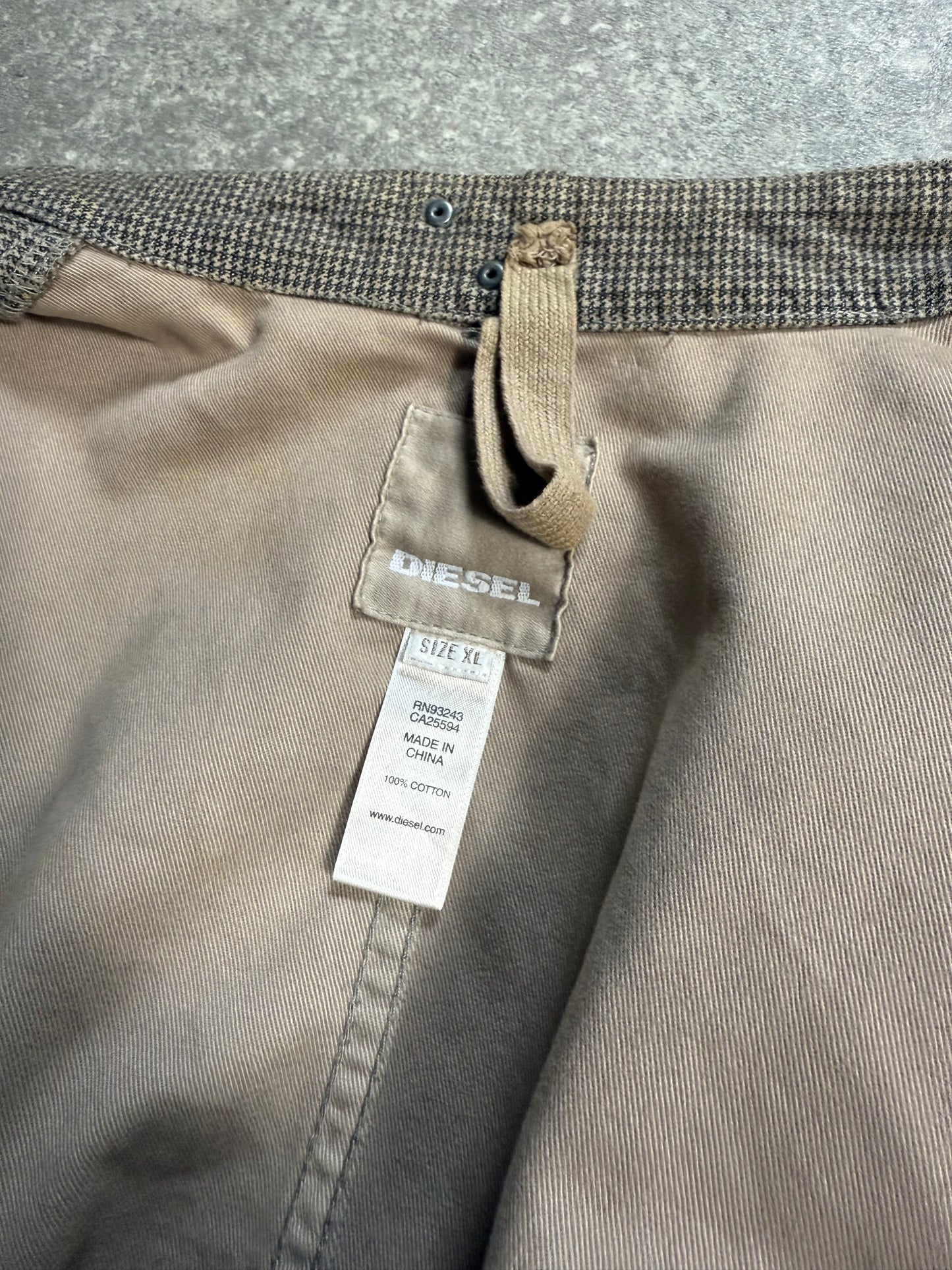 Diesel Dogtooth Biker Jacket (XL)