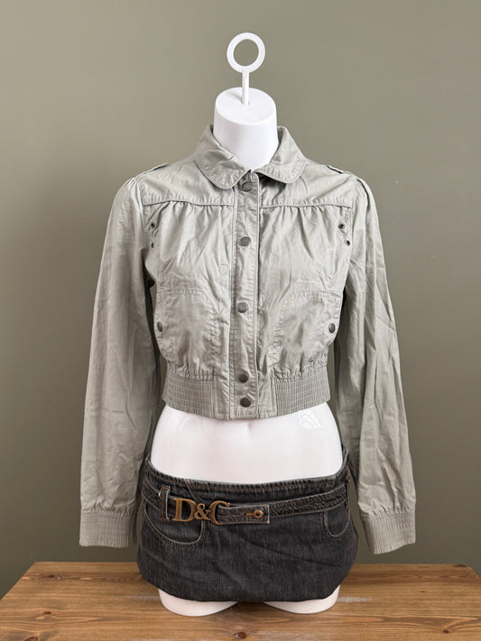 Crop Jane Norman Bomber Jacket (UK12)