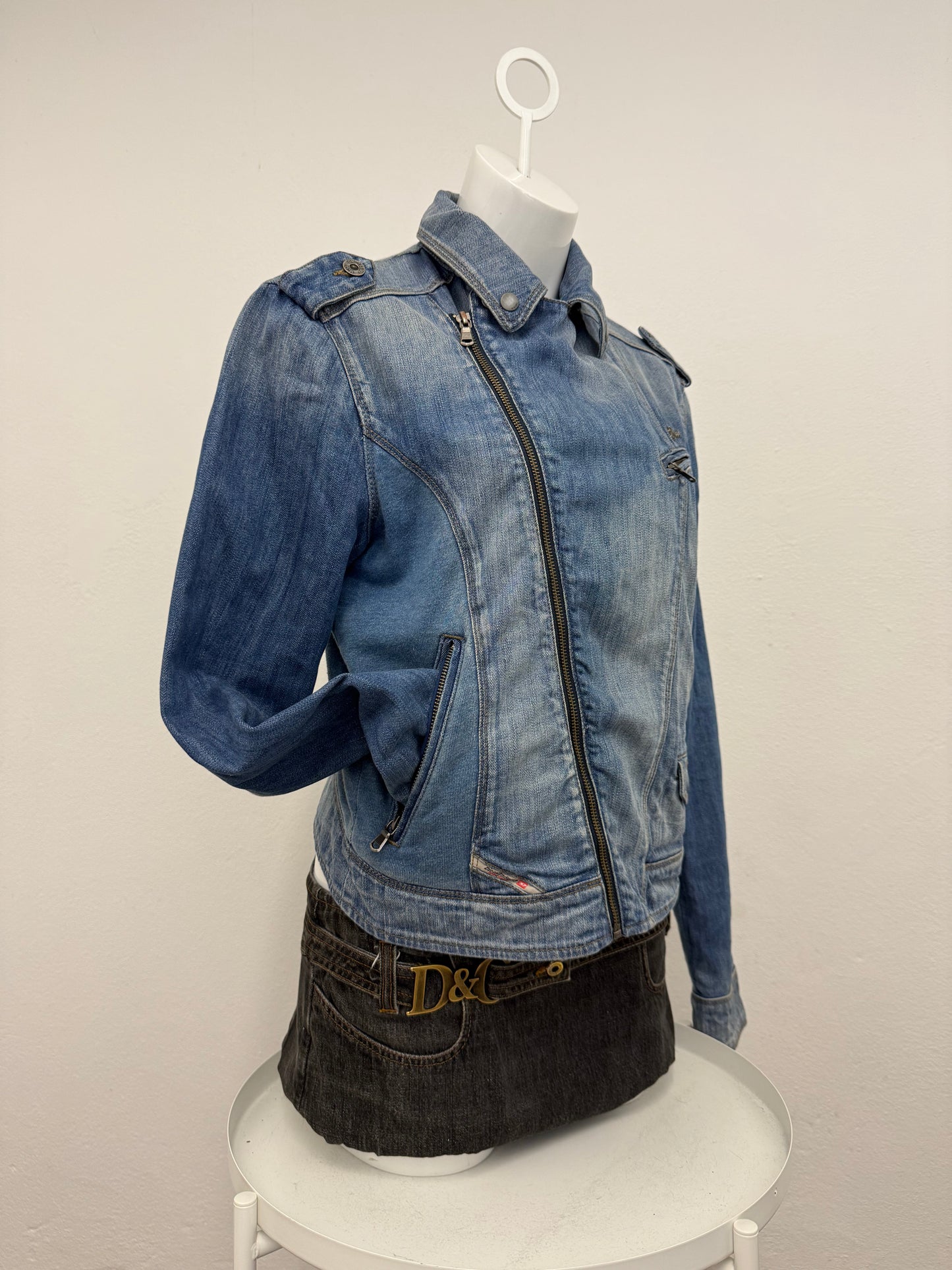 Diesel Denim Biker Jacket (L)