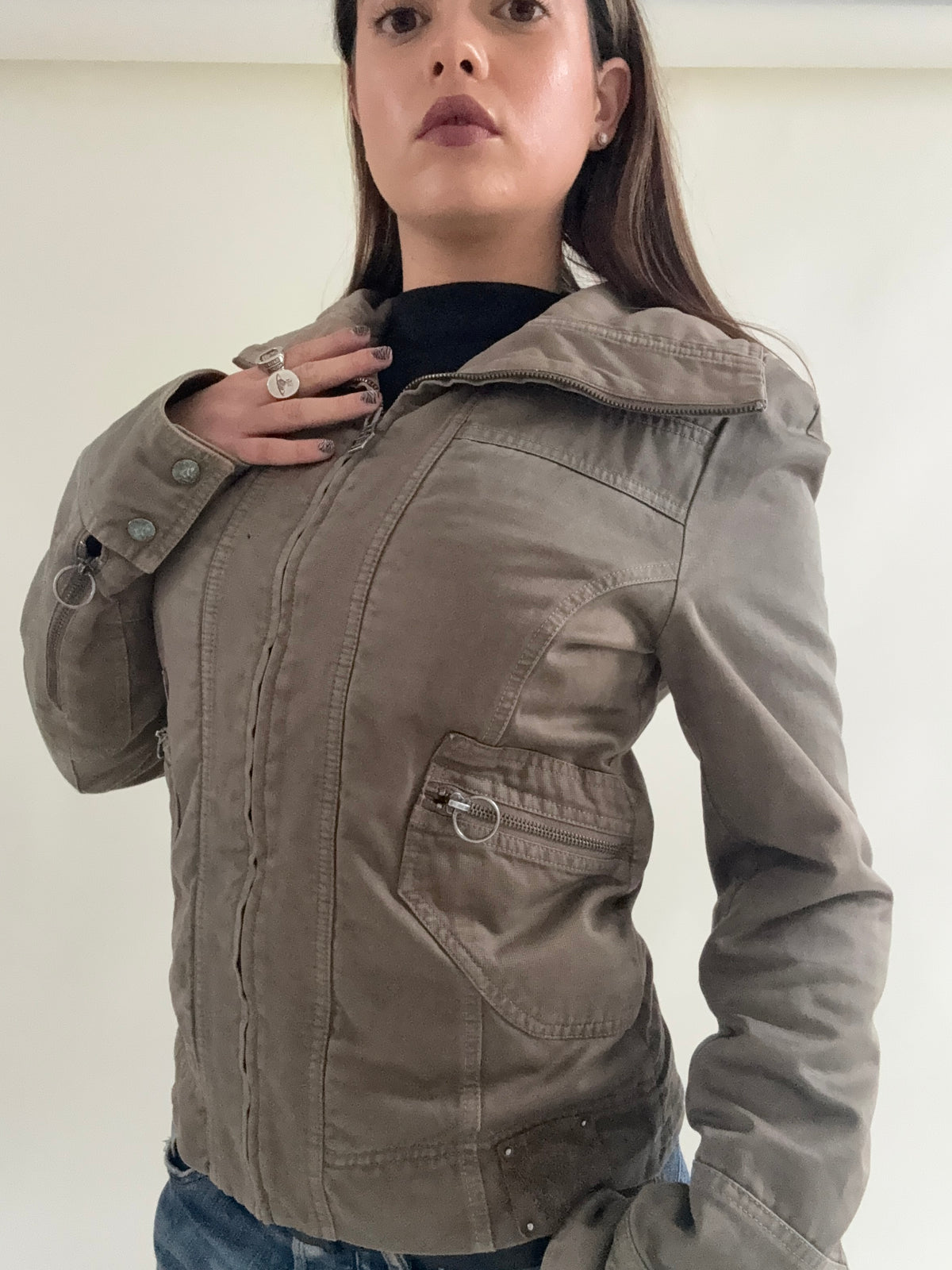 Vintage Diesel Funnel Neck Jacket (L)