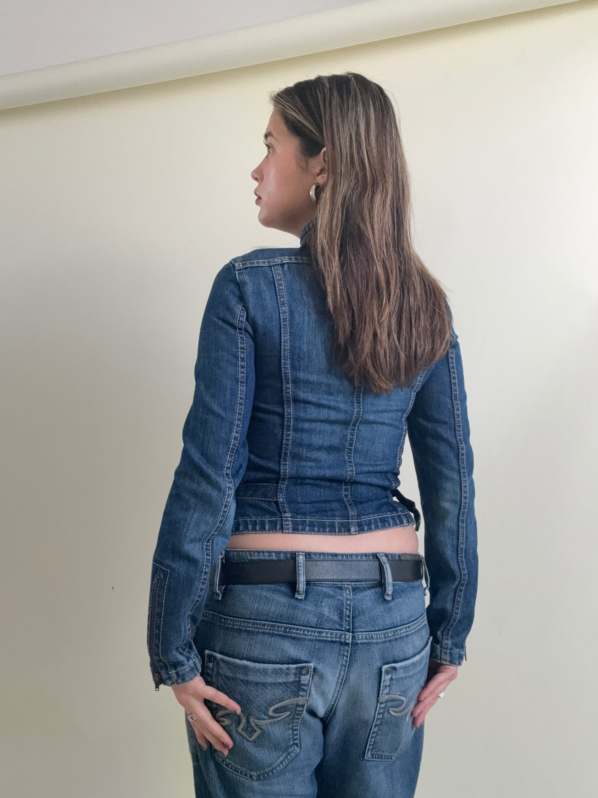 French Connection Denim Cargo Jacket (UK6)