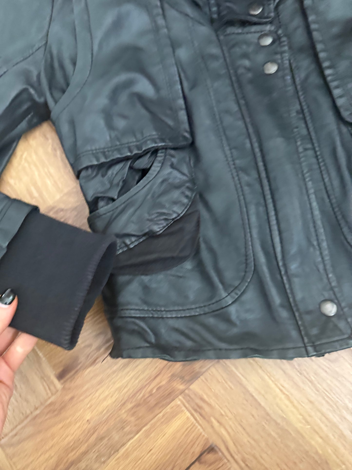 Morgan De Toi Leather Bomber Jacket (S)